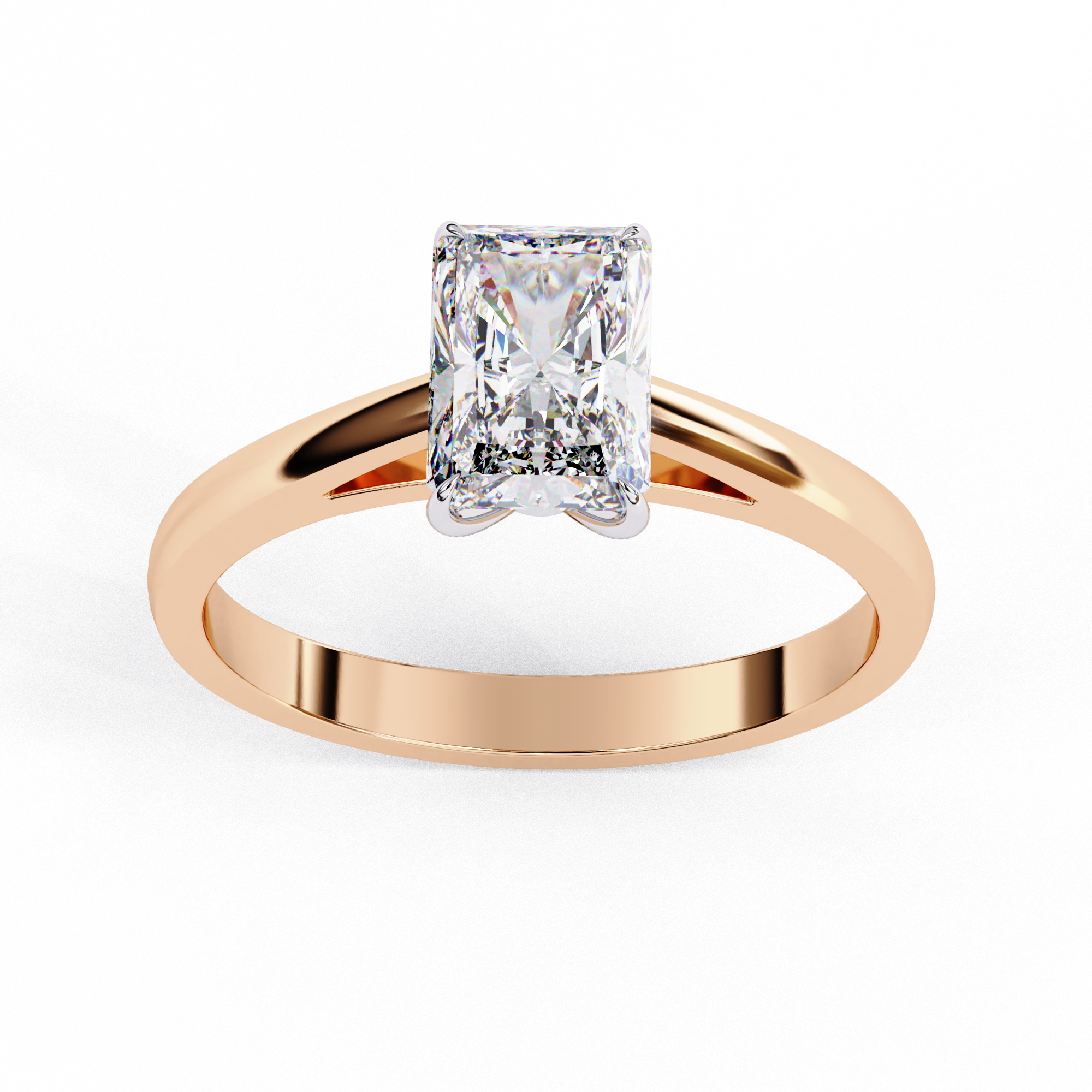 Classic Radiant Cut Solitaire Ring
