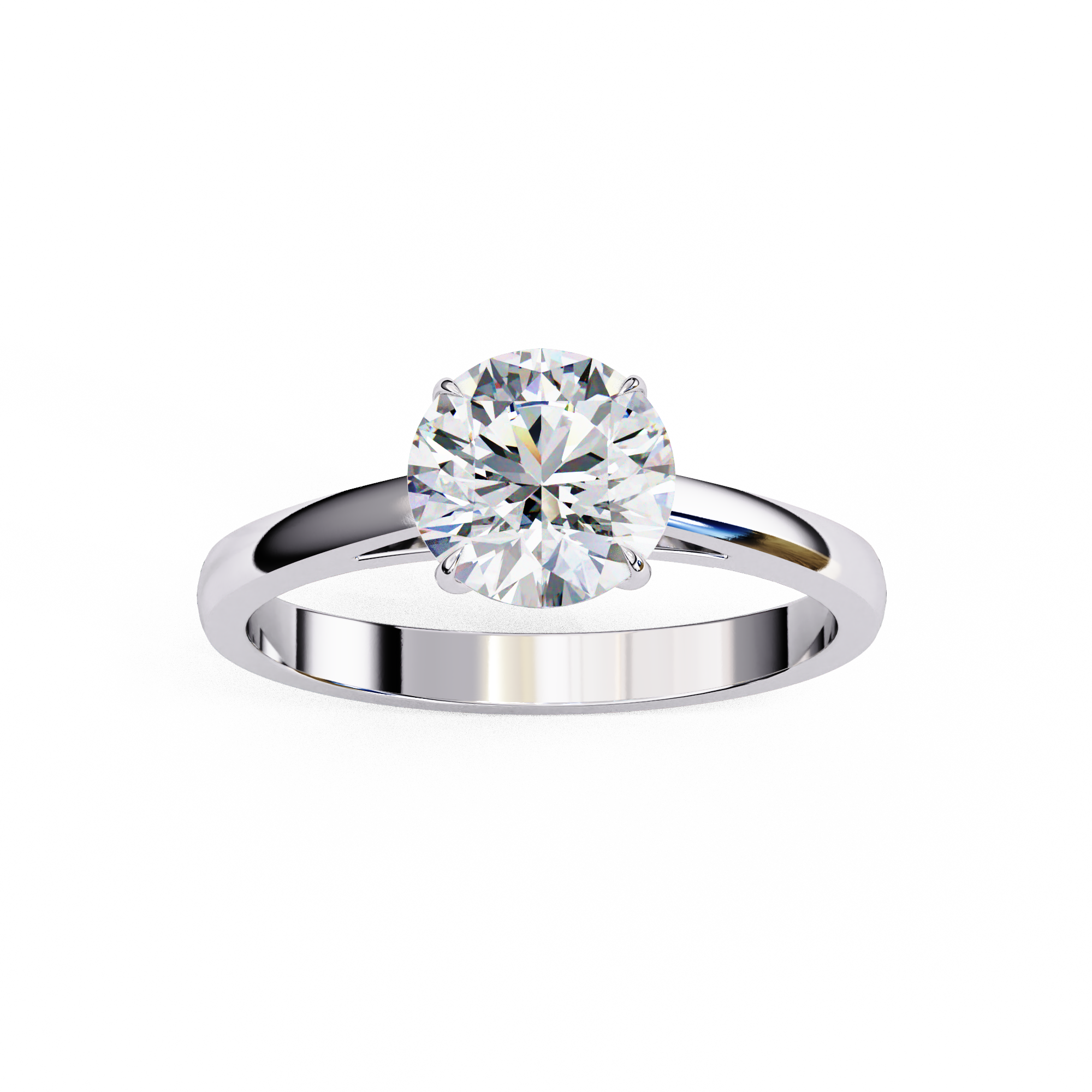 Classic Brilliant Round Cut Solitaire Ring