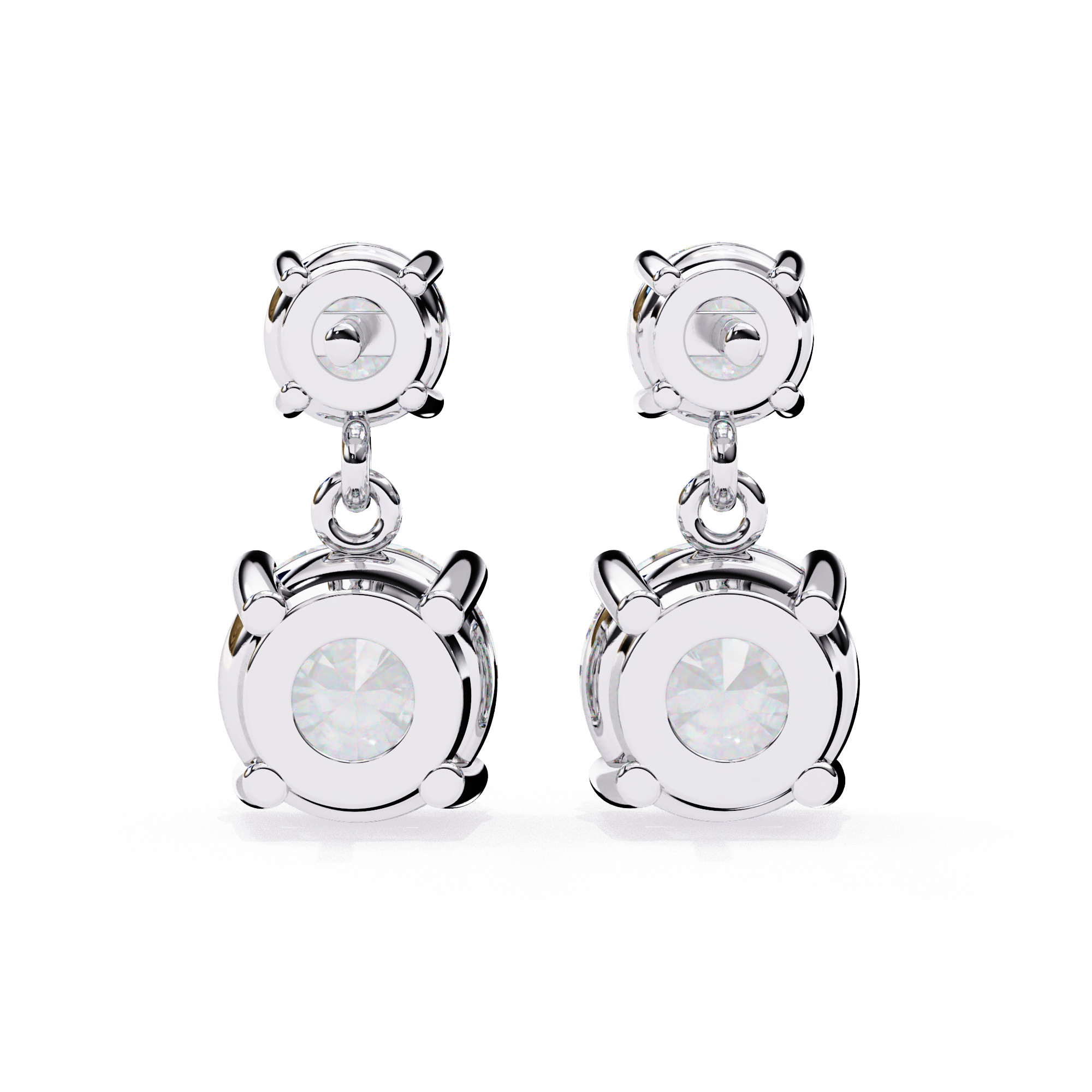 Diamond Duo Stud Earrings (F/G VS+)