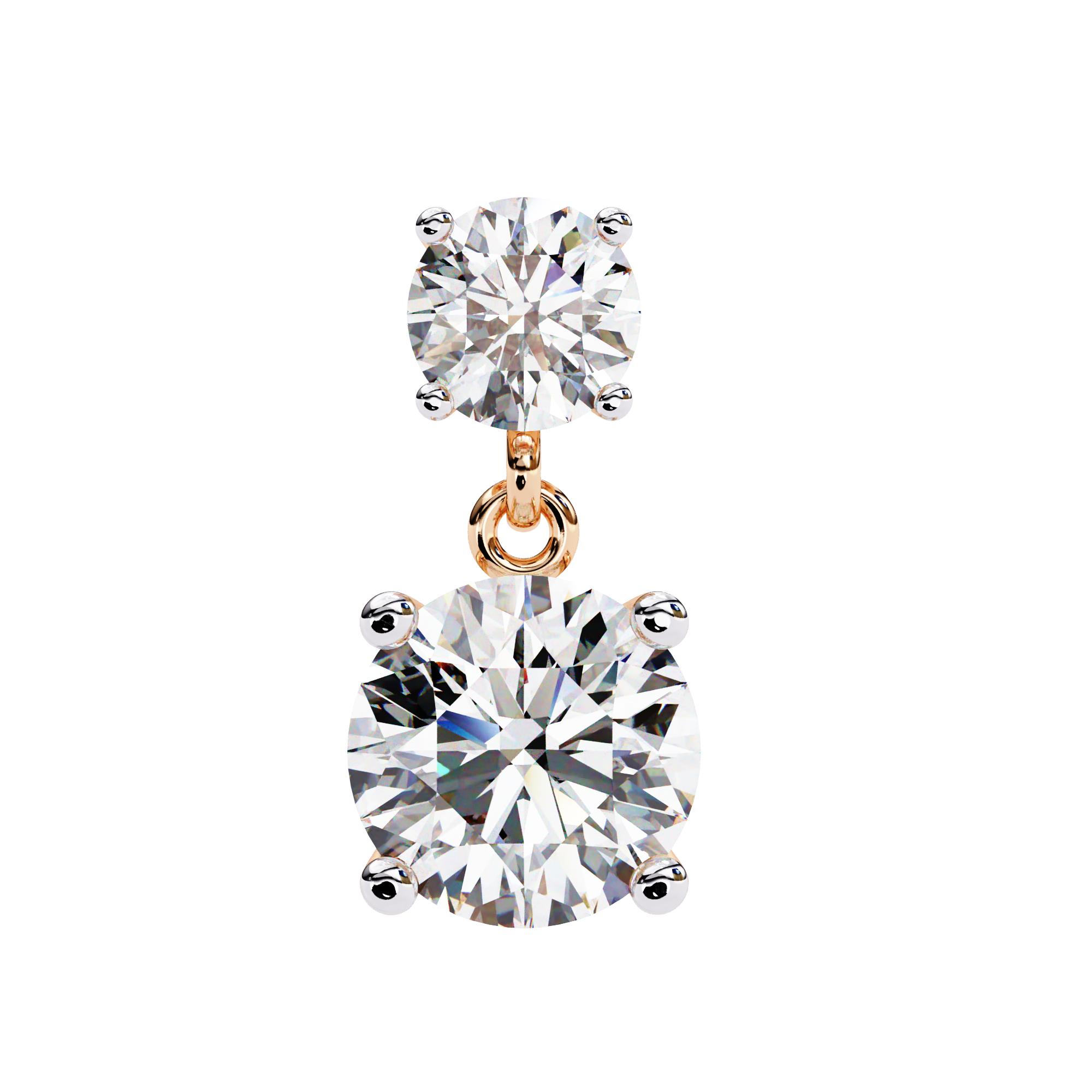 Diamond Duo Stud Earrings (F/G VS+)