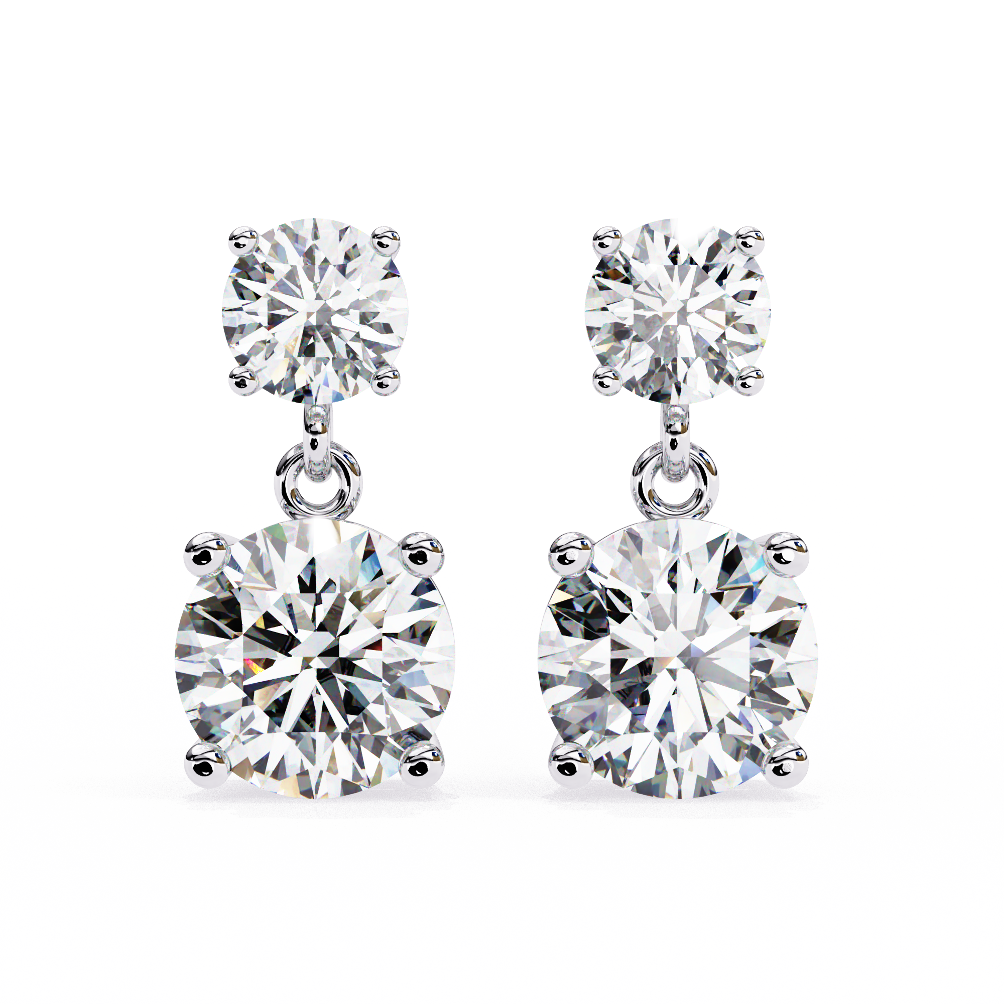 Diamond Duo Stud Earrings (F/G VS+)