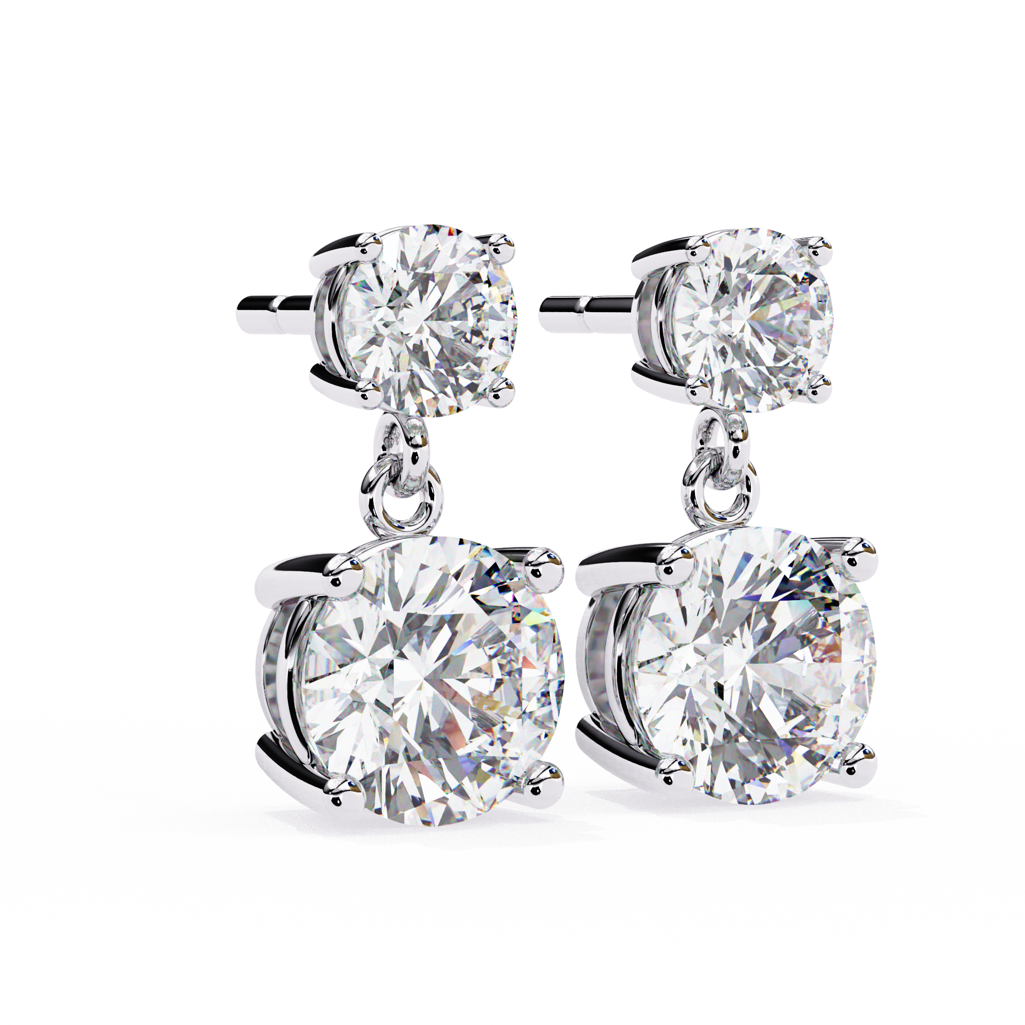 Diamond Duo Stud Earrings (F/G VS+)