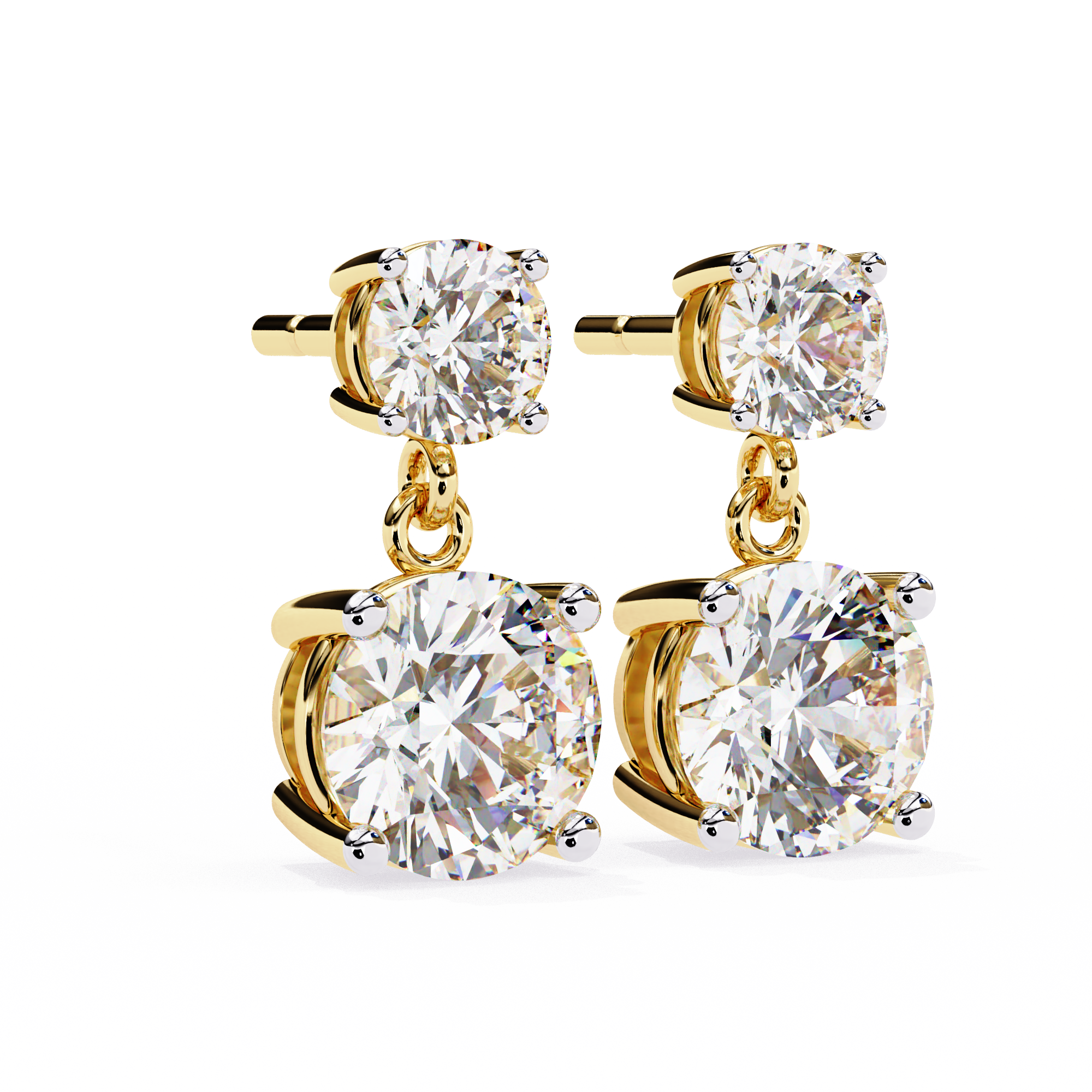 Diamond Duo Stud Earrings (F/G VS+)