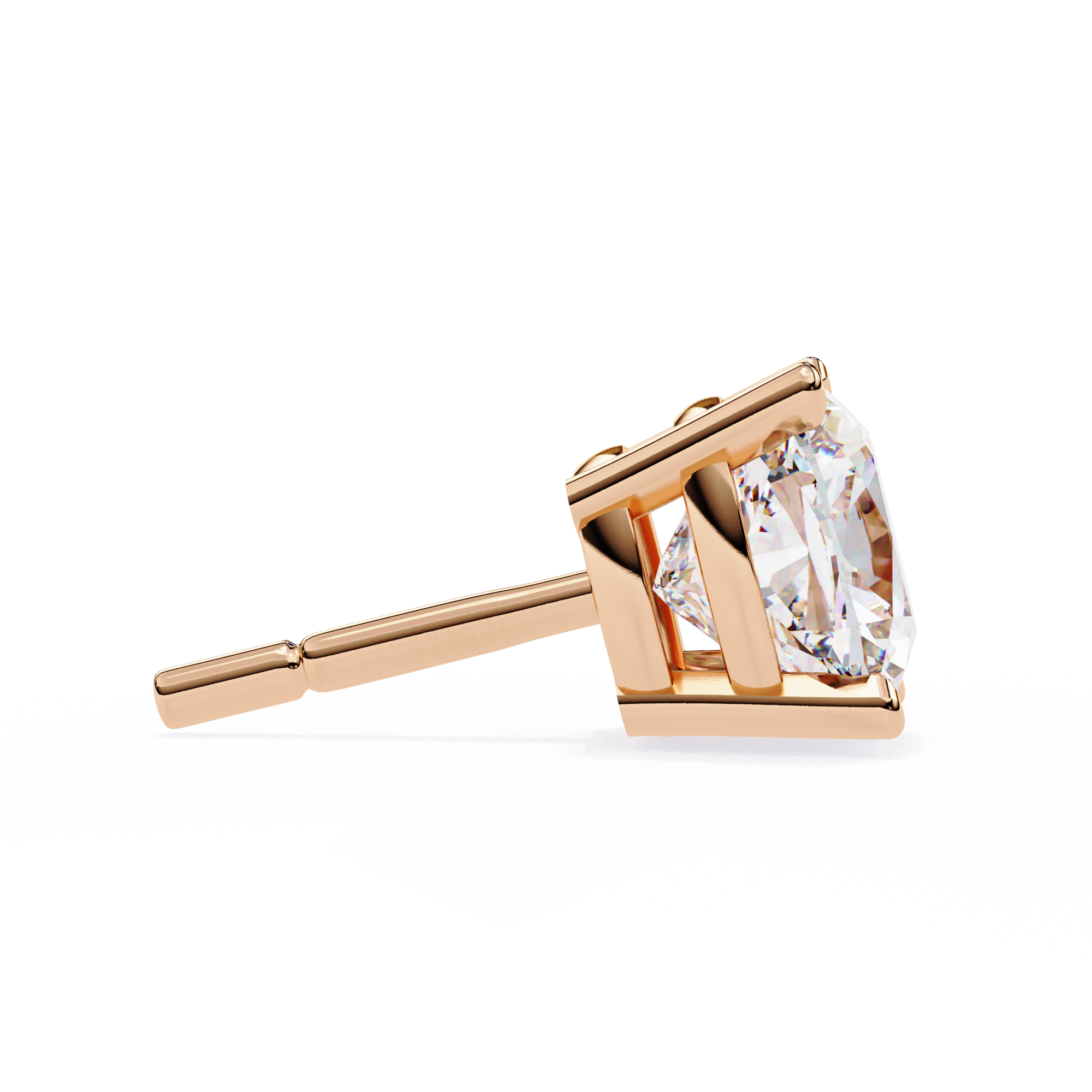 Classic Cushion Diamond Four Prong Stud Earrings (F/G VS+)