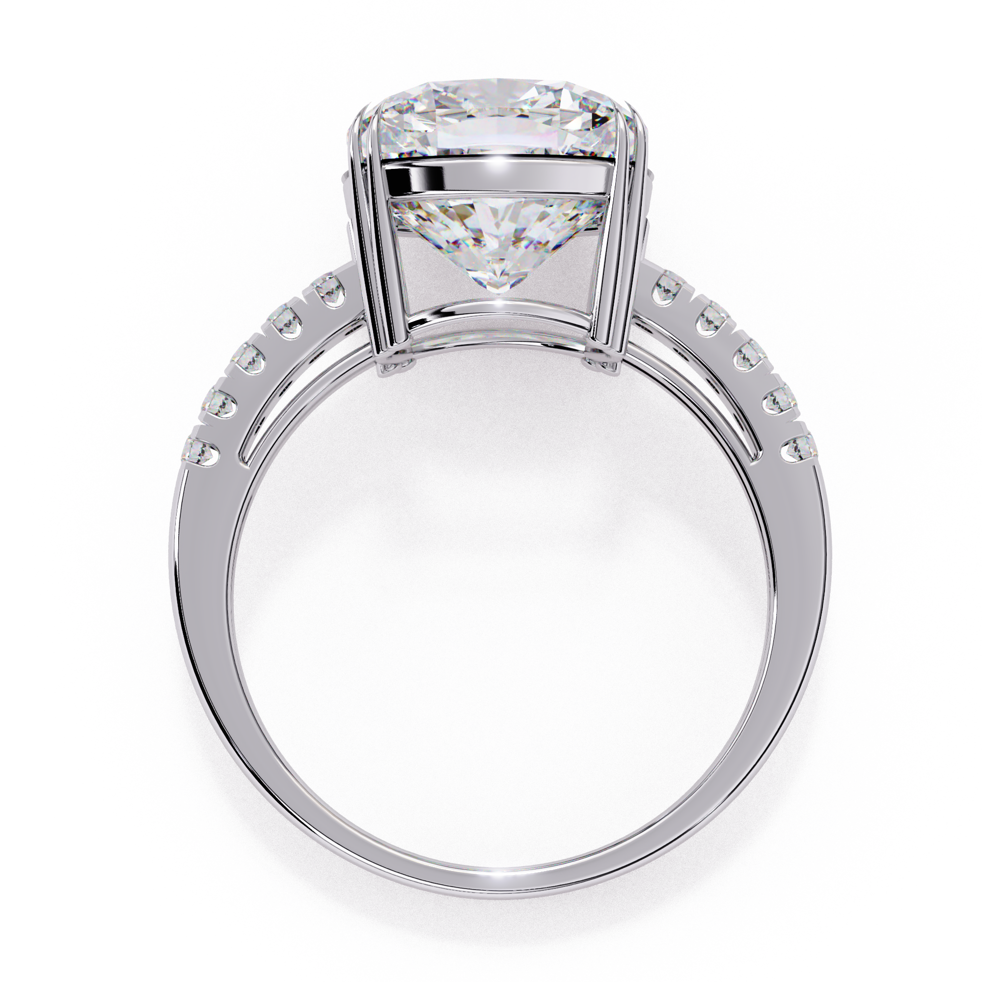 Cushion Solitaire Ring