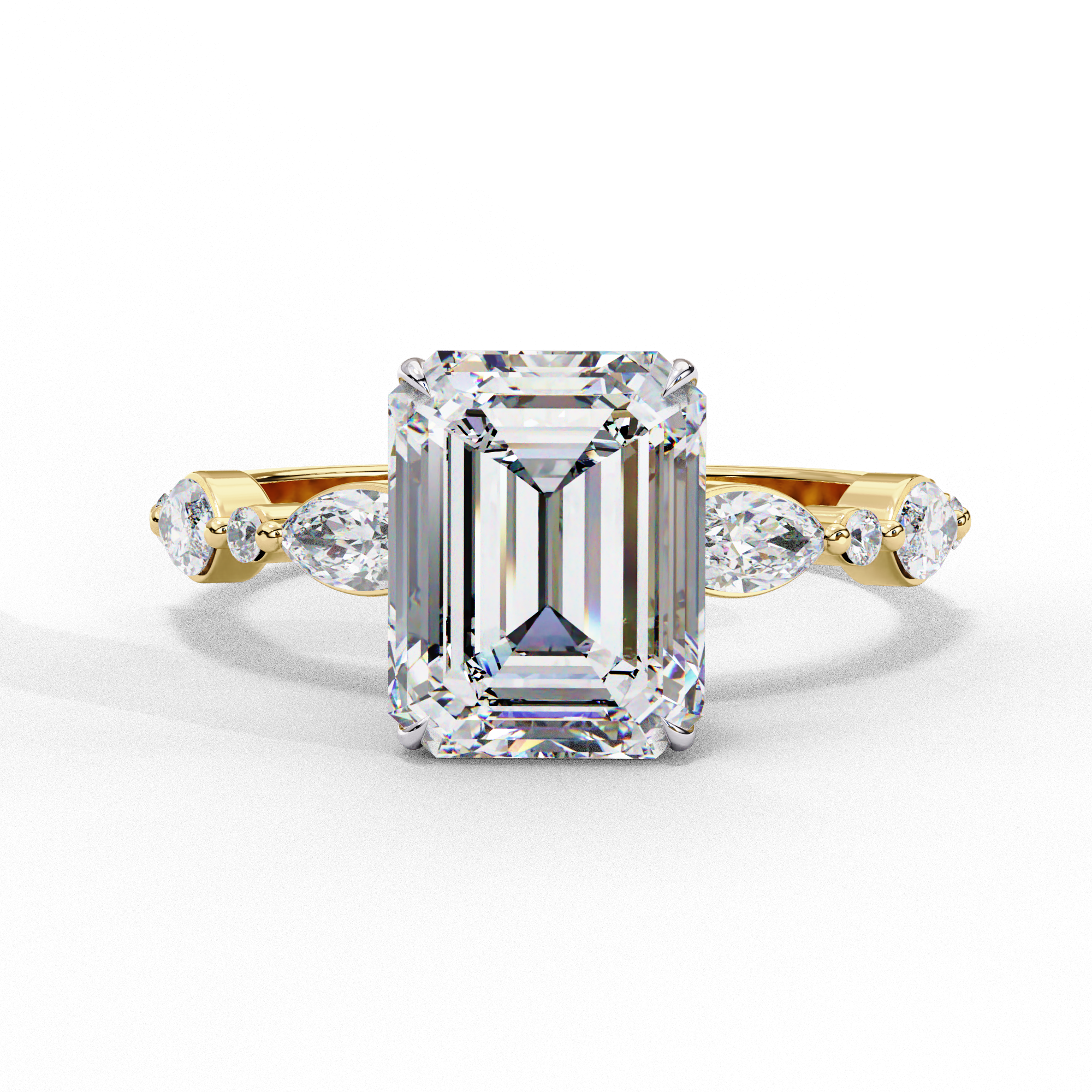Elysian Emerald Cut Solitaire Ring