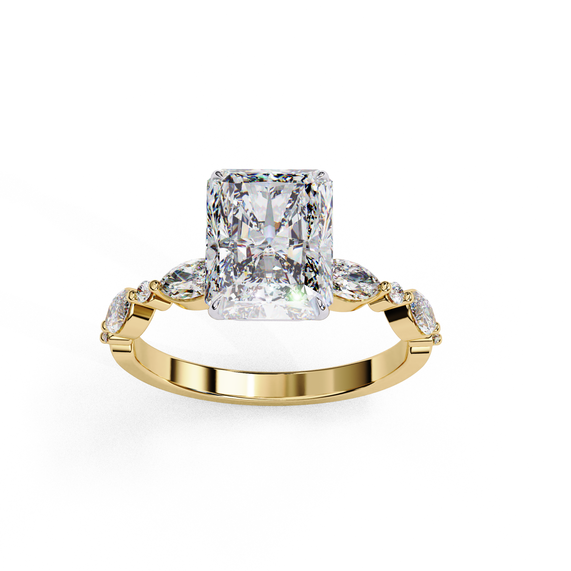 Elysian Radiant Cut Solitaire Ring