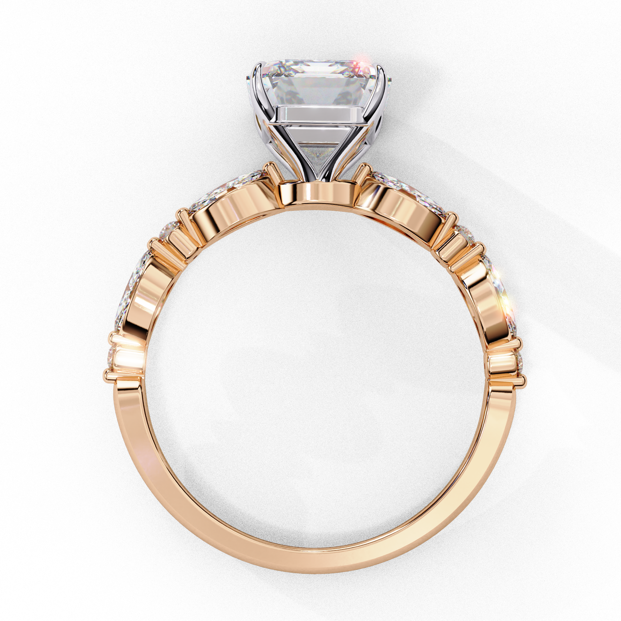 Elysian Radiant Cut Solitaire Ring