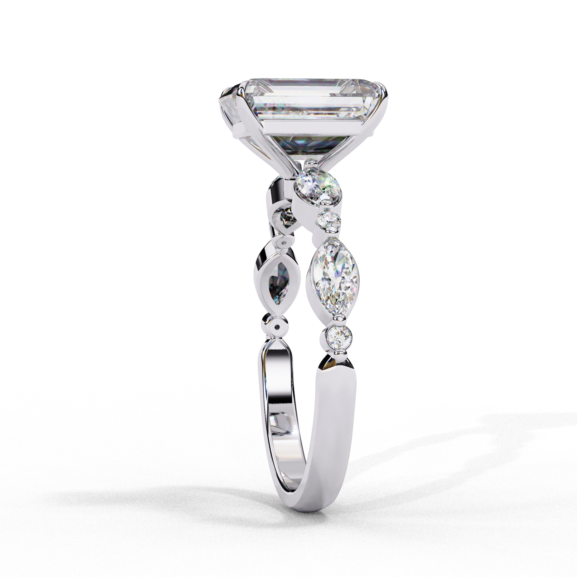 Elysian Radiant Cut Solitaire Ring