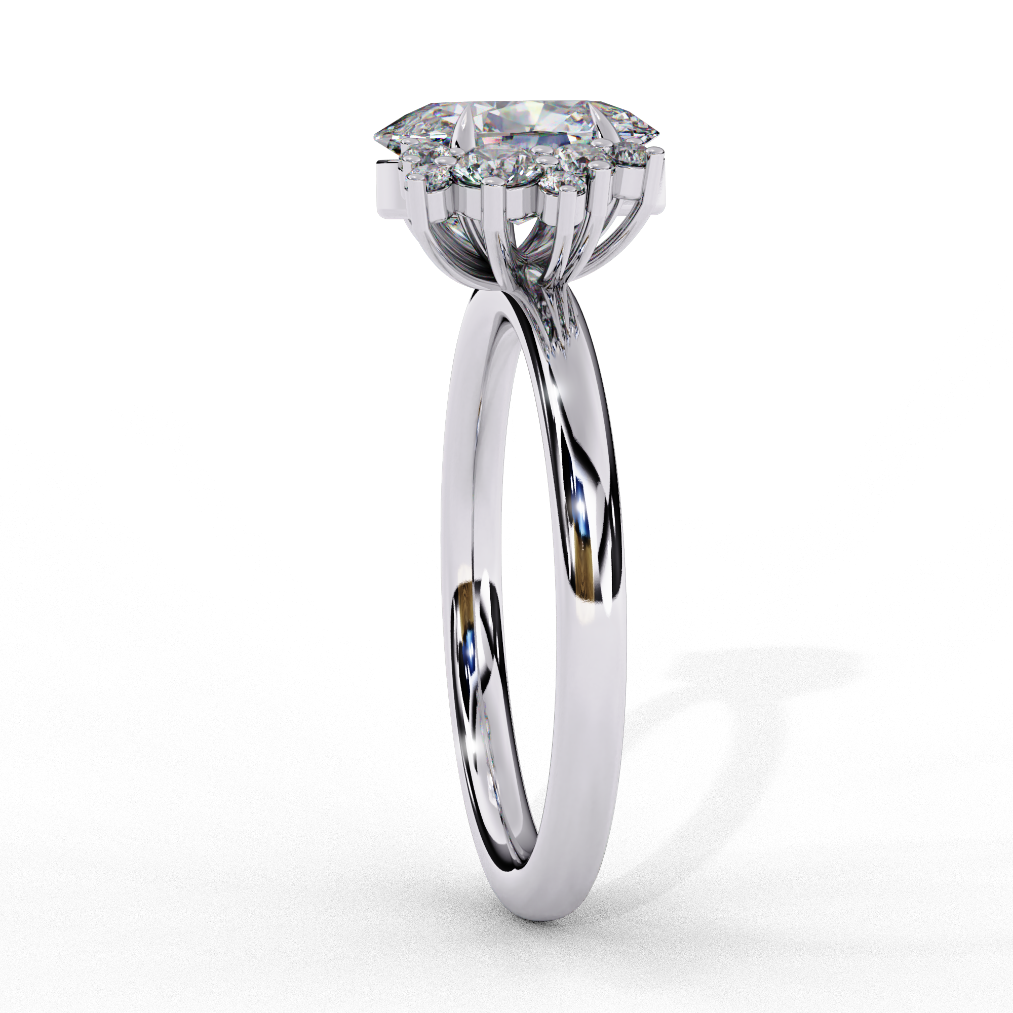 Celestial Oval Cut Solitaire Ring