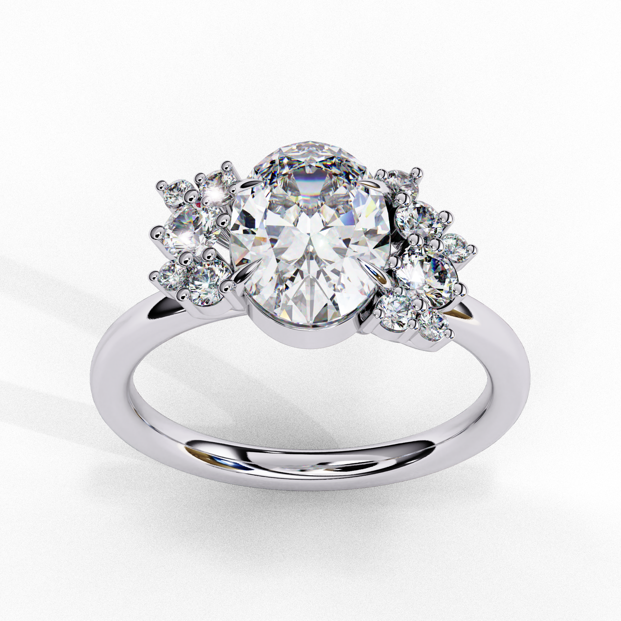 Celestial Oval Cut Solitaire Ring