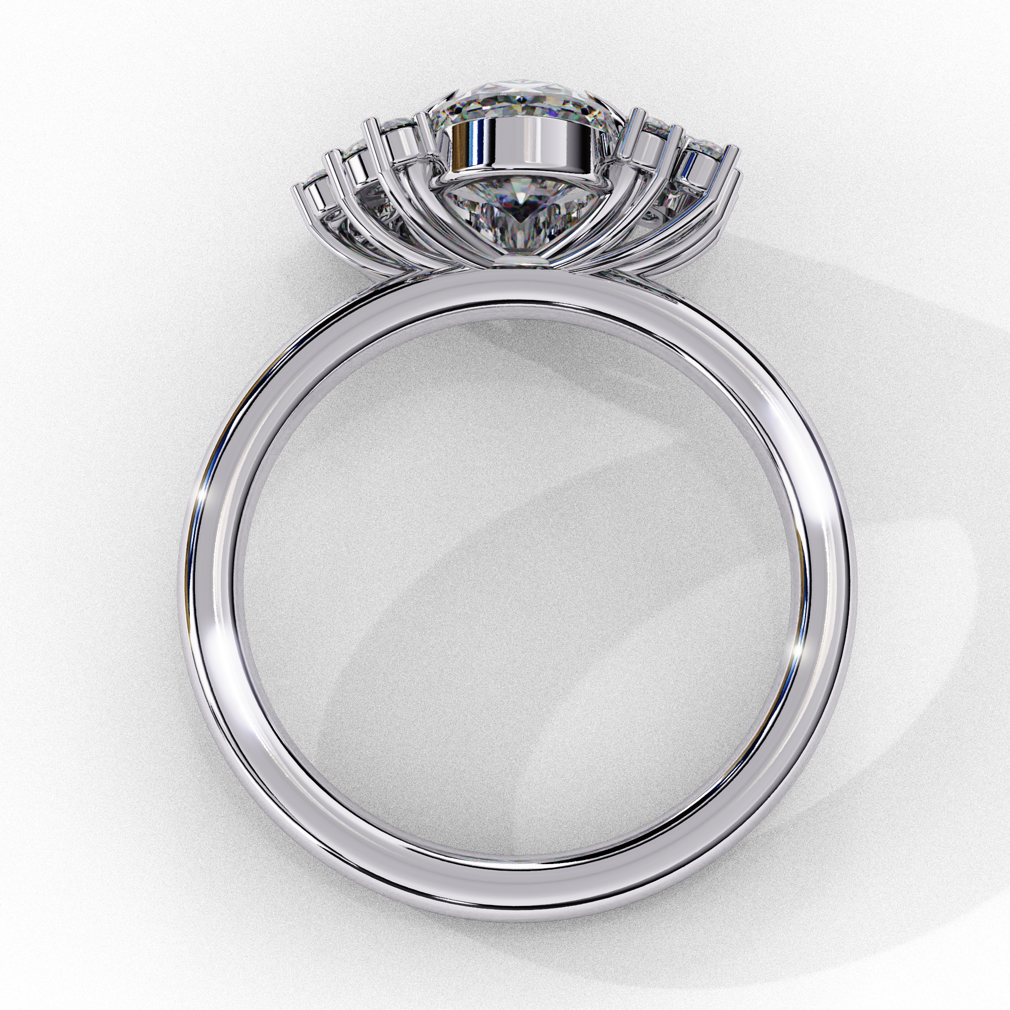 Celestial Oval Cut Solitaire Ring