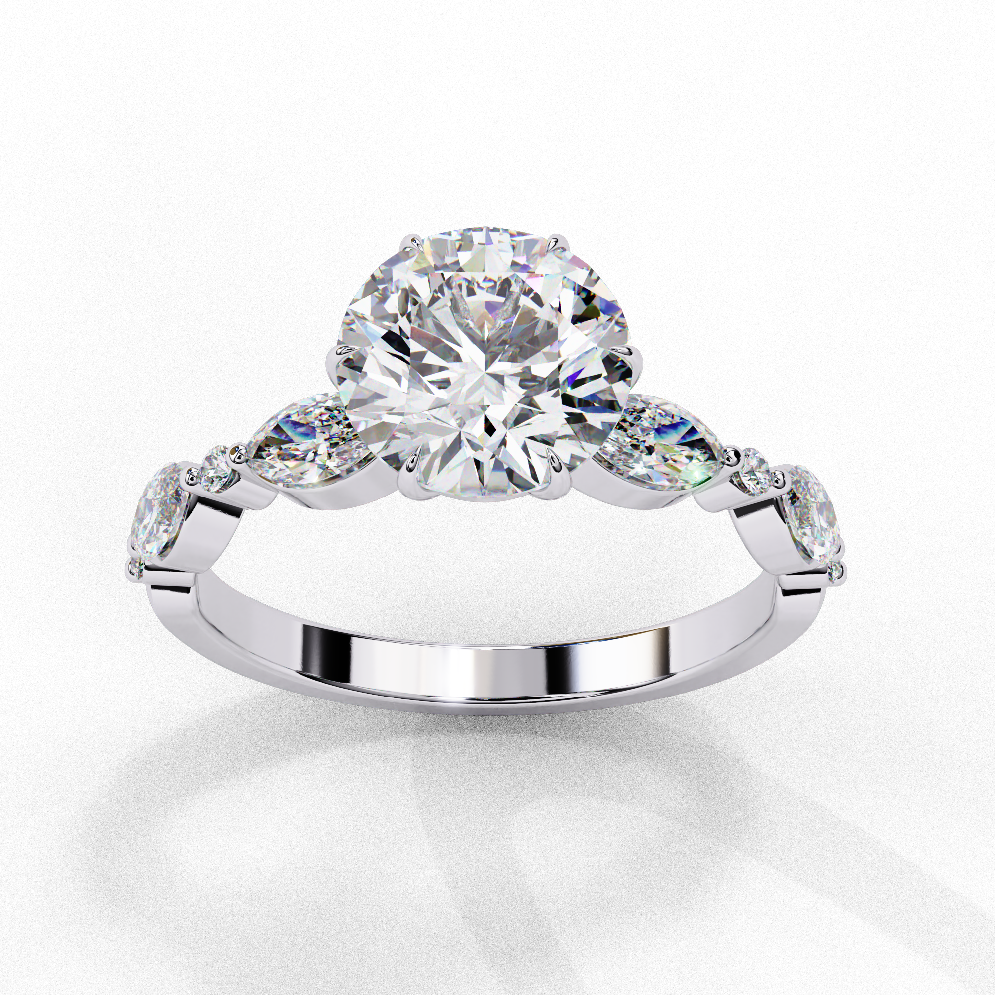 Elysian Round Brialliant Cut Solitaire Ring