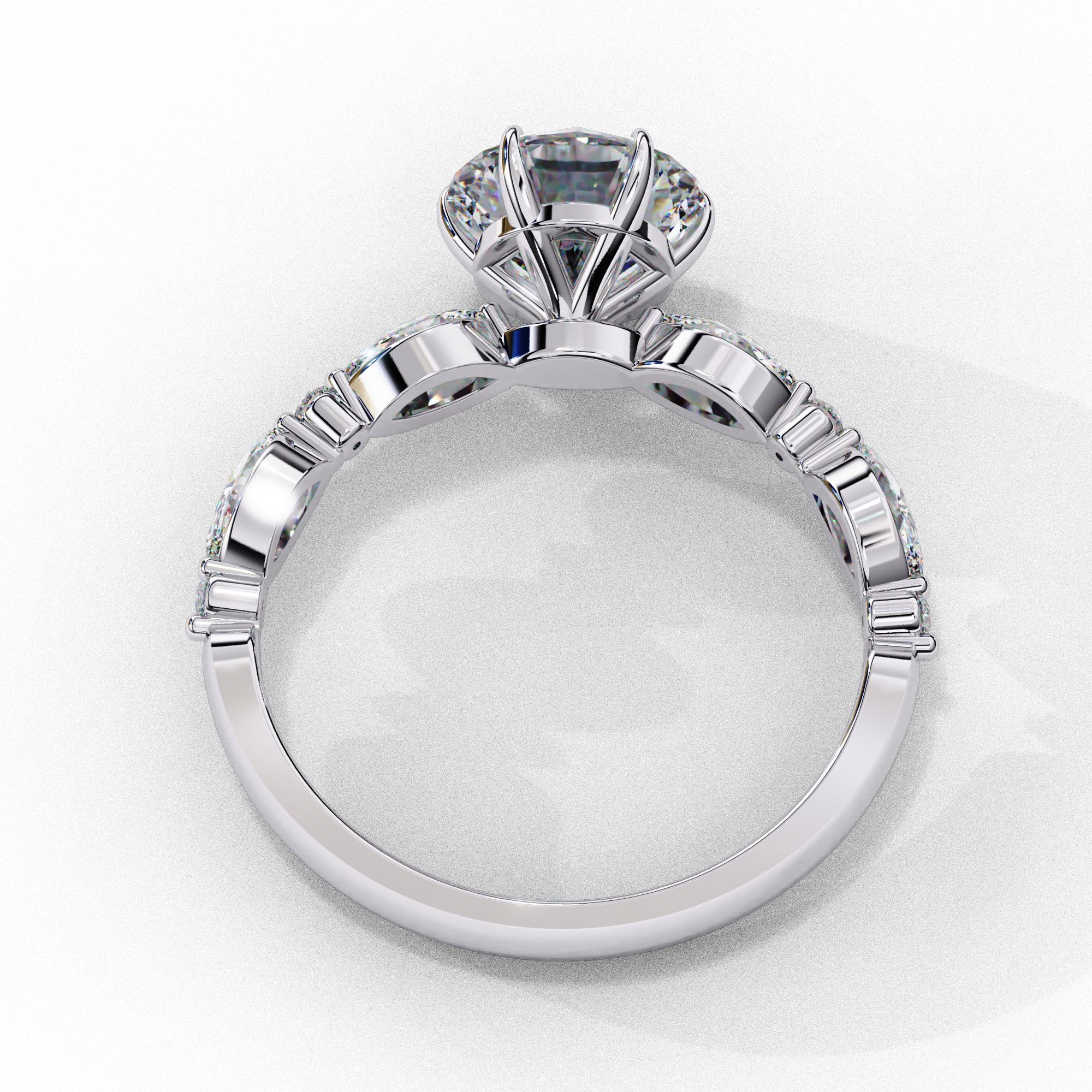 Elysian Round Brialliant Cut Solitaire Ring