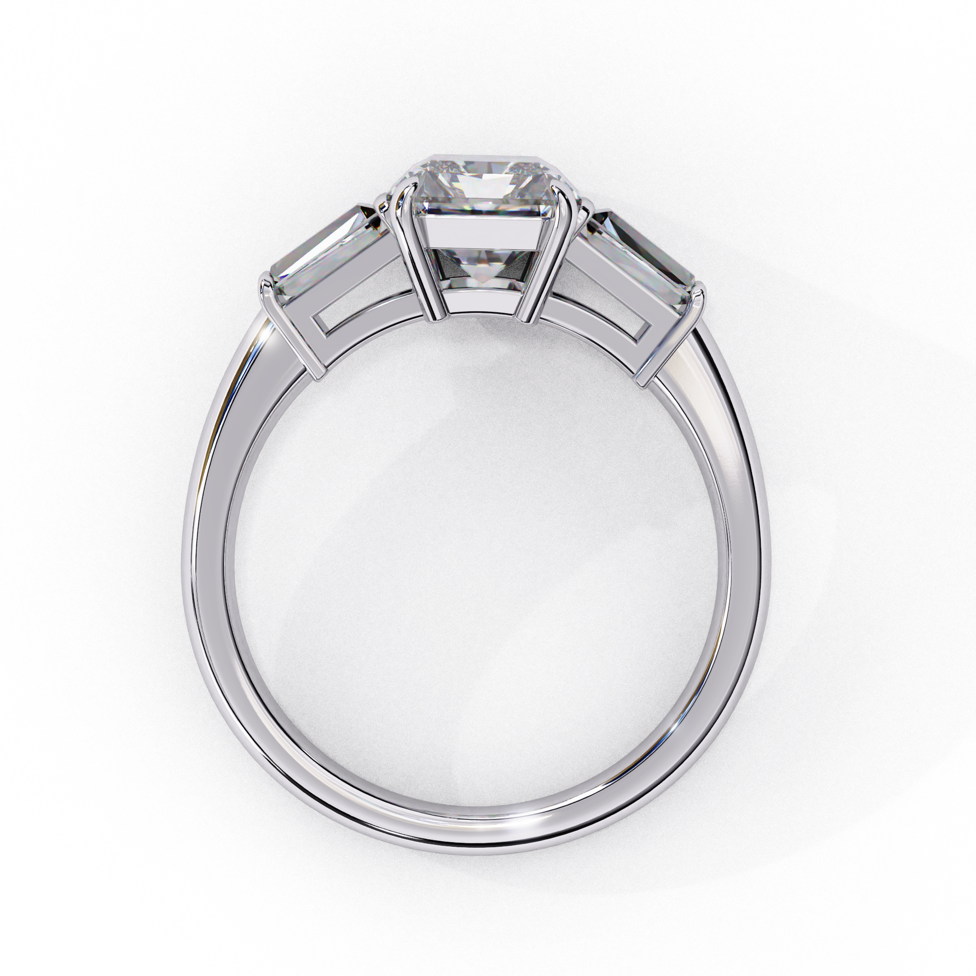 Opulent Emerald Cut Solitaire Ring