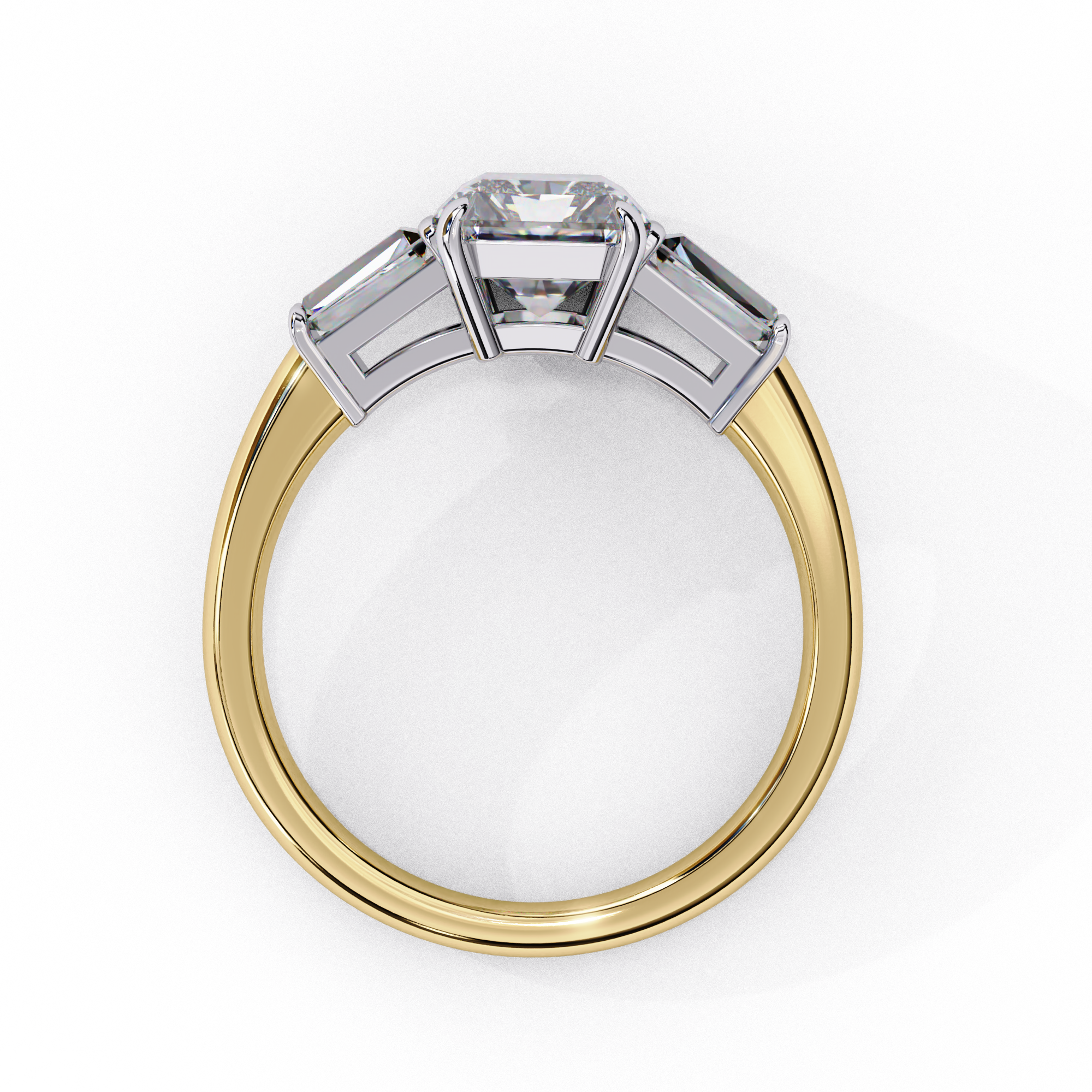 Opulent Emerald Cut Solitaire Ring