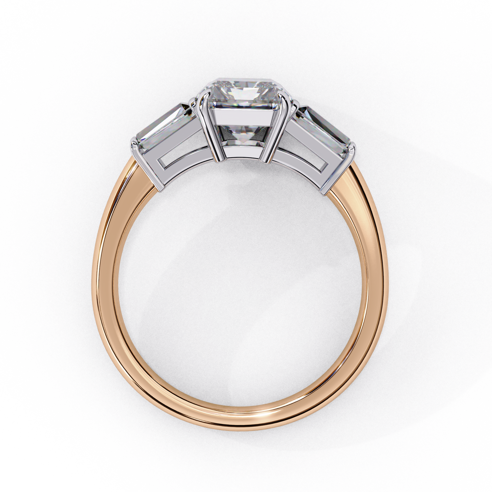 Opulent Emerald Cut Solitaire Ring