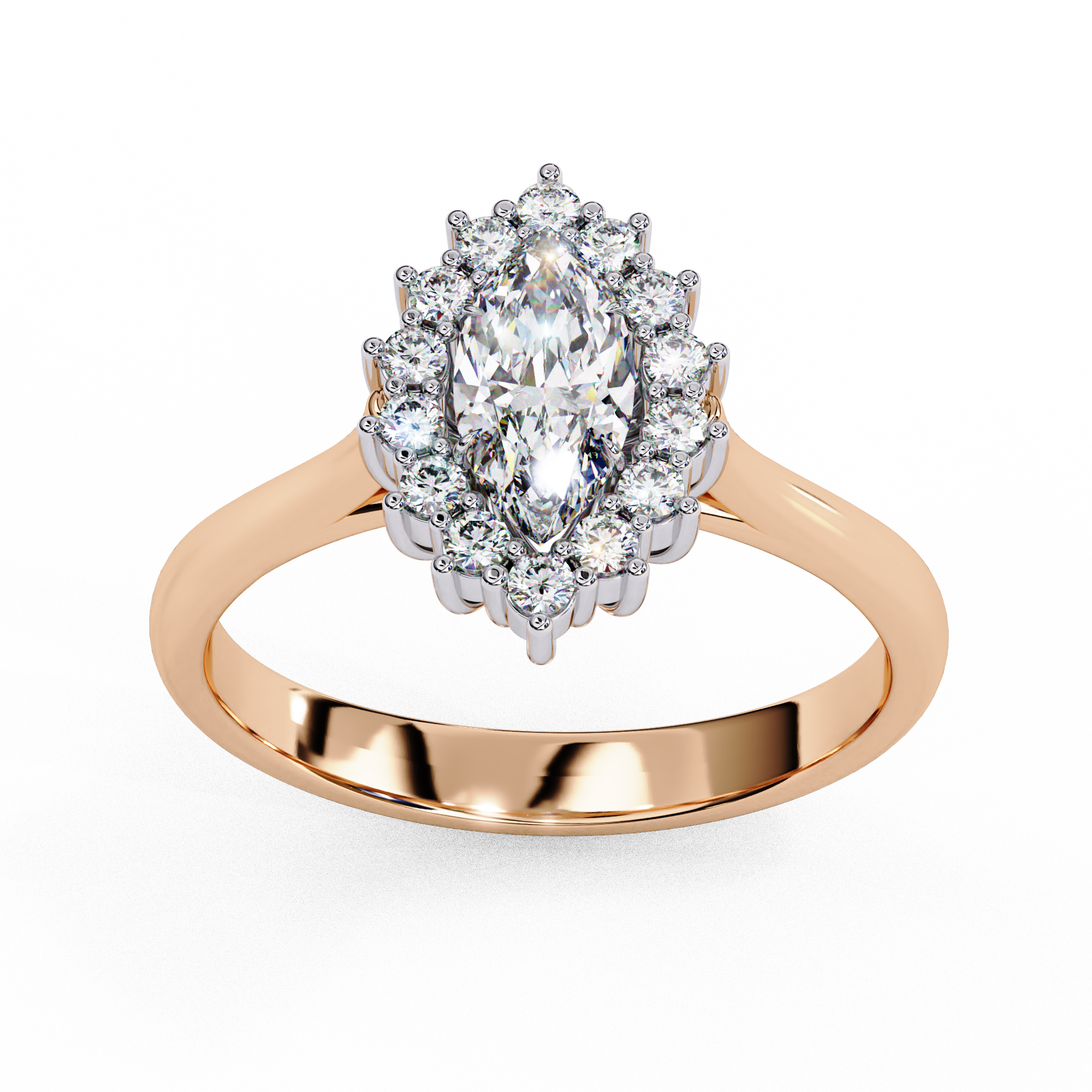 Lustre Éclat Marquise Cut Solitaire Ring