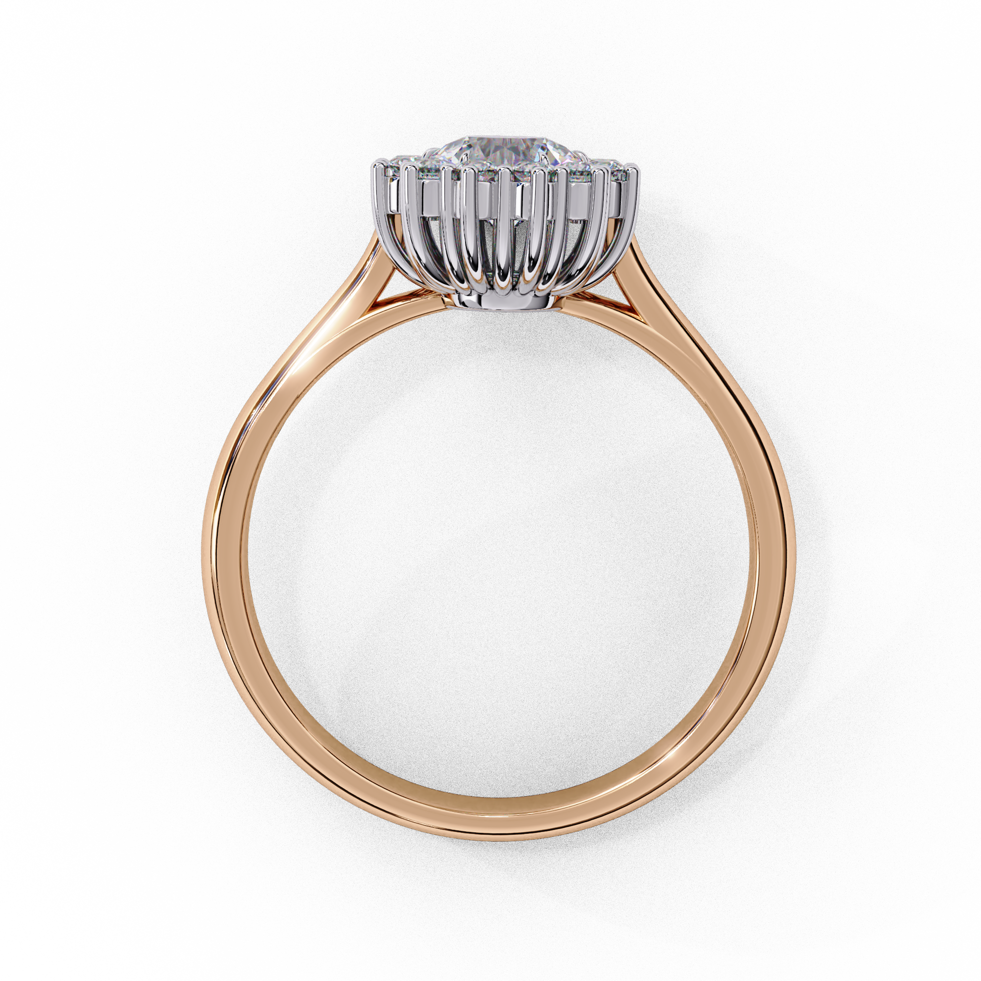 Lustre Éclat Round Brilliant Cut Solitaire Ring