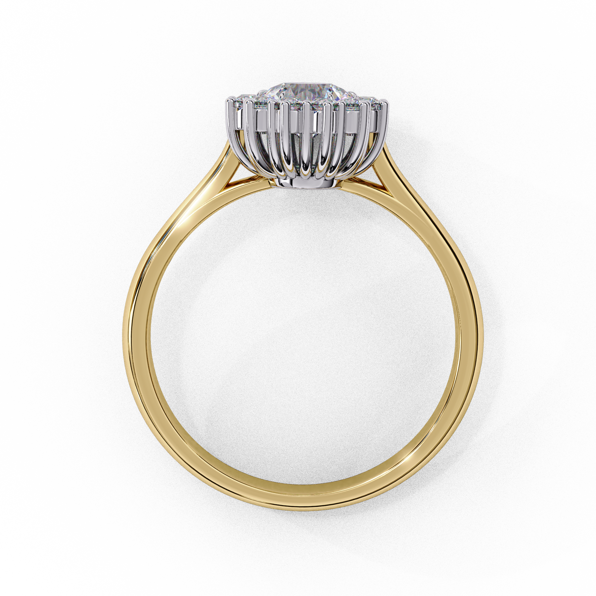 Lustre Éclat Round Brilliant Cut Solitaire Ring