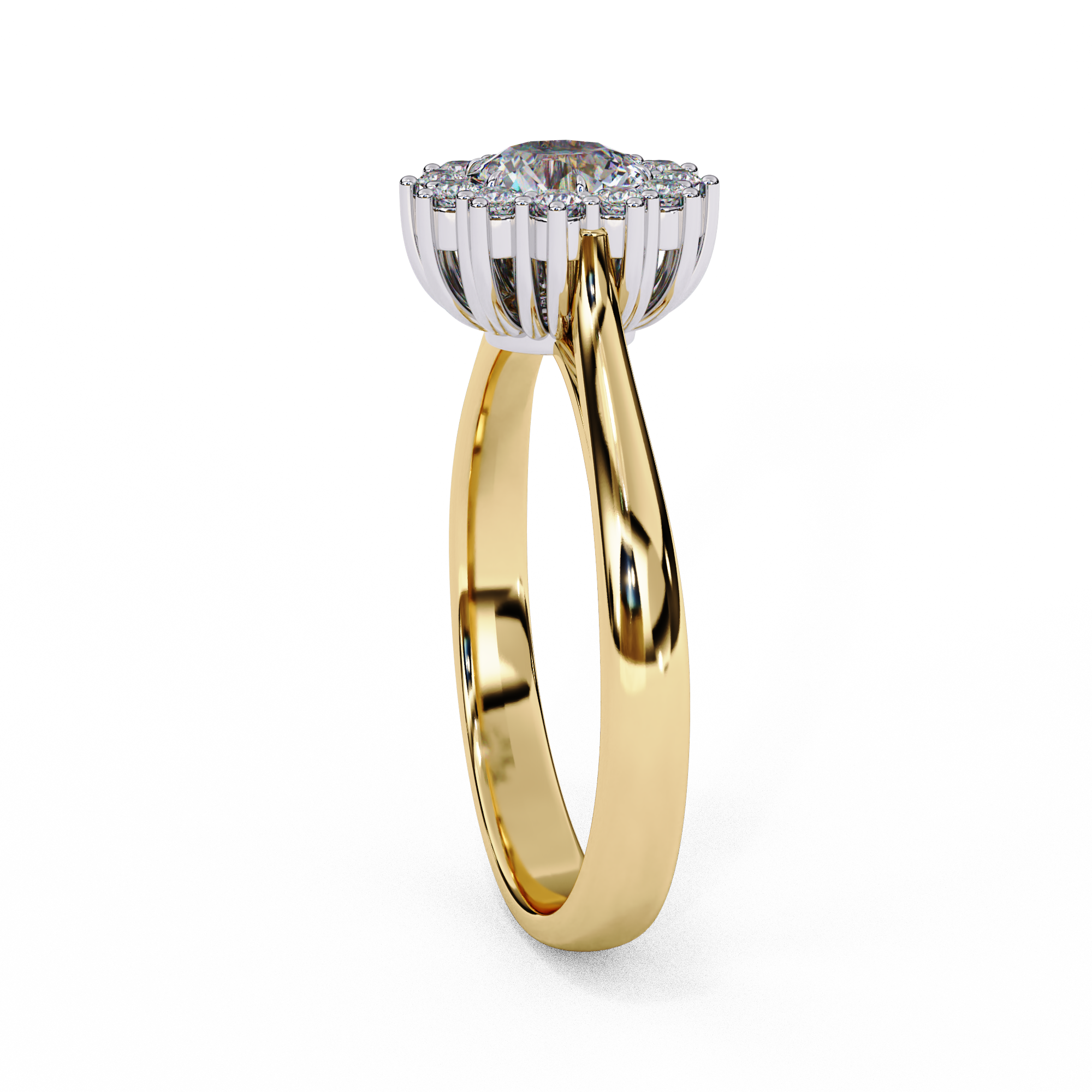 Lustre Éclat Round Brilliant Cut Solitaire Ring