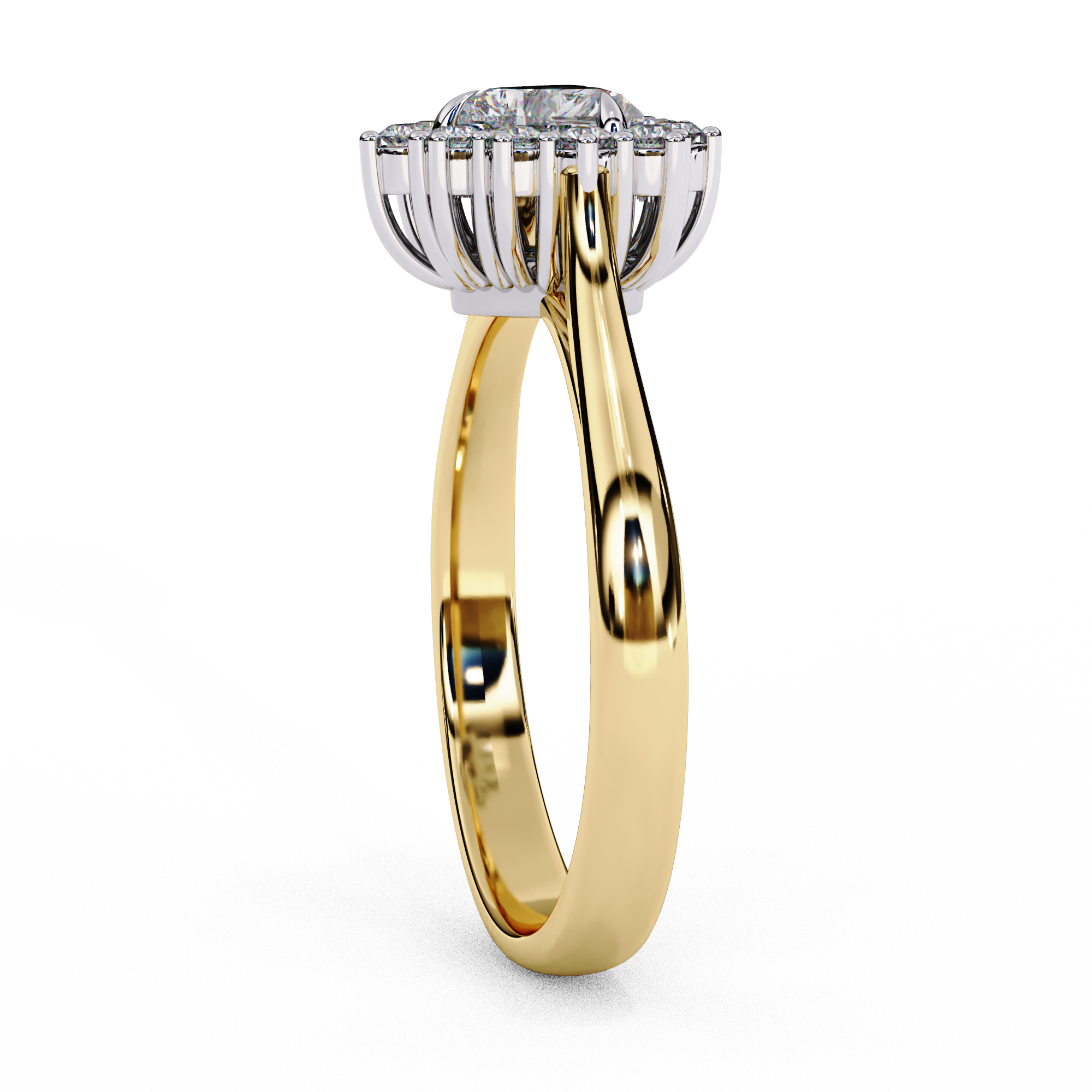 Lustre Éclat Heart Shape Solitaire Ring
