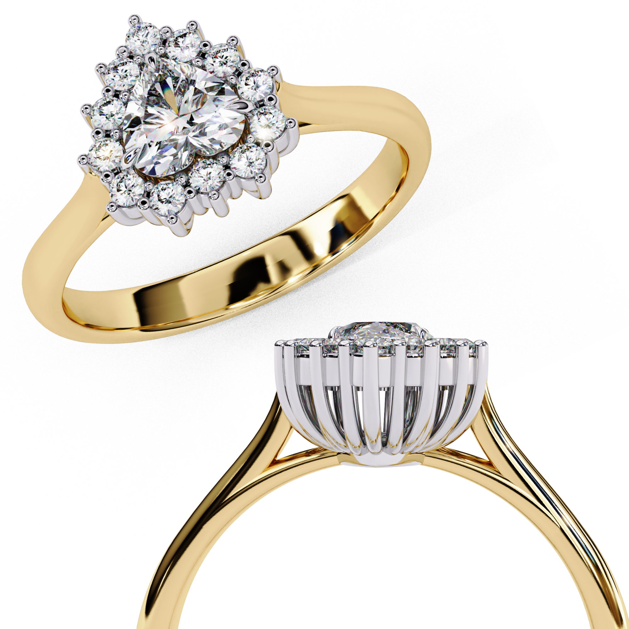 Lustre Éclat Heart Shape Solitaire Ring