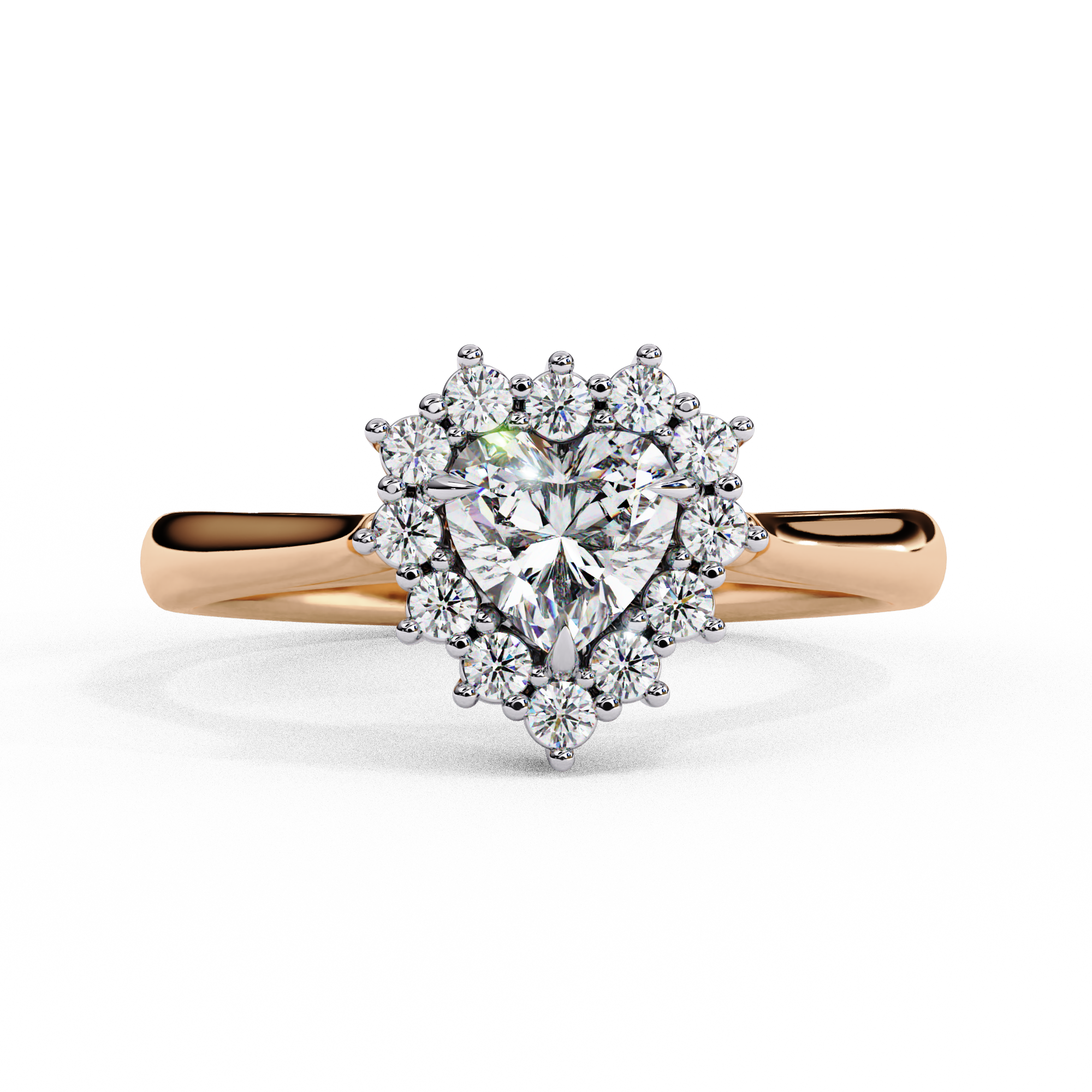 Lustre Éclat Heart Shape Solitaire Ring