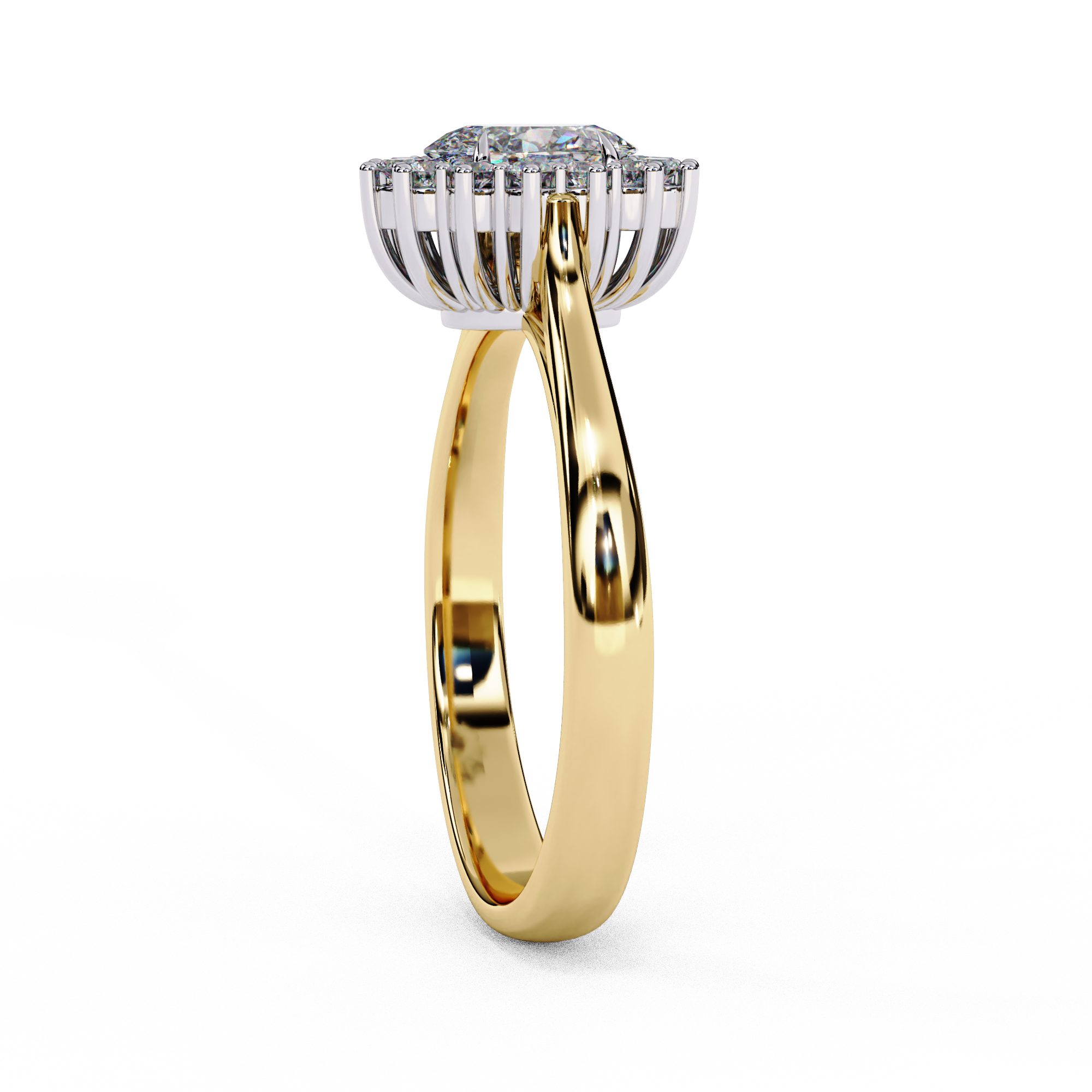 Lustre Éclat Oval Shape Solitaire Ring
