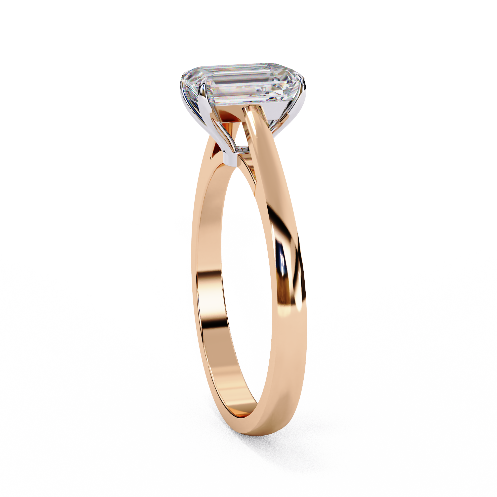 Classic Emerald Cut Solitaire Ring