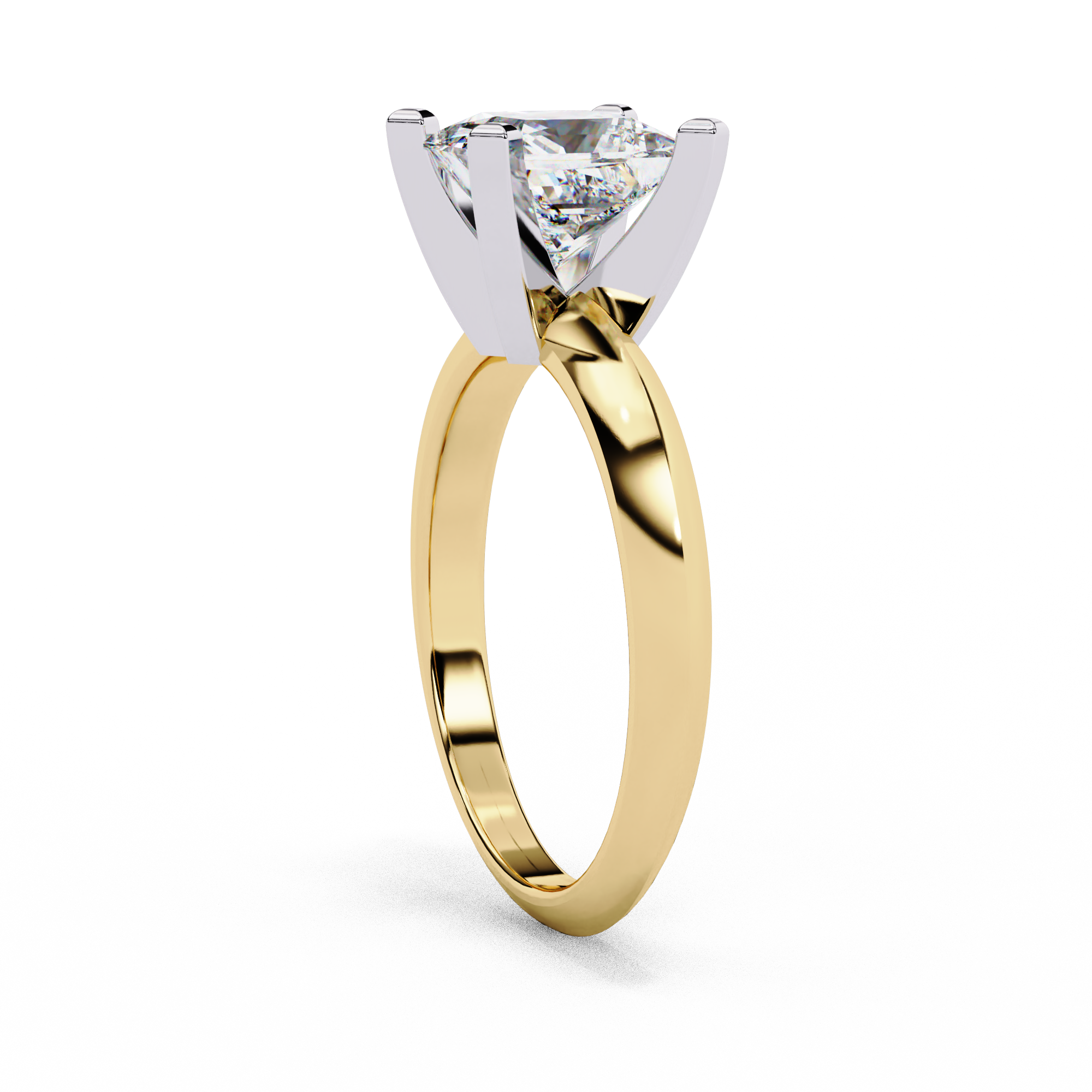 Classic Princess Cut Solitaire Ring
