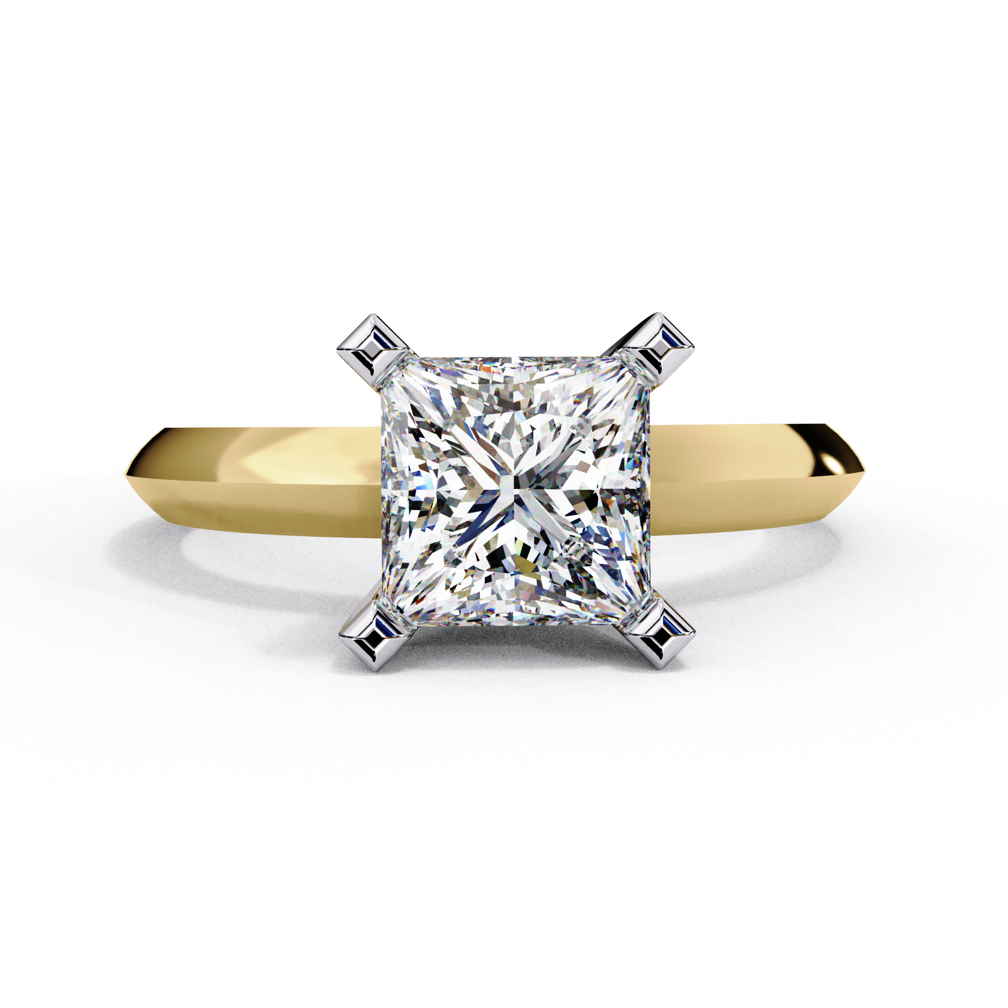 Classic Princess Cut Solitaire Ring