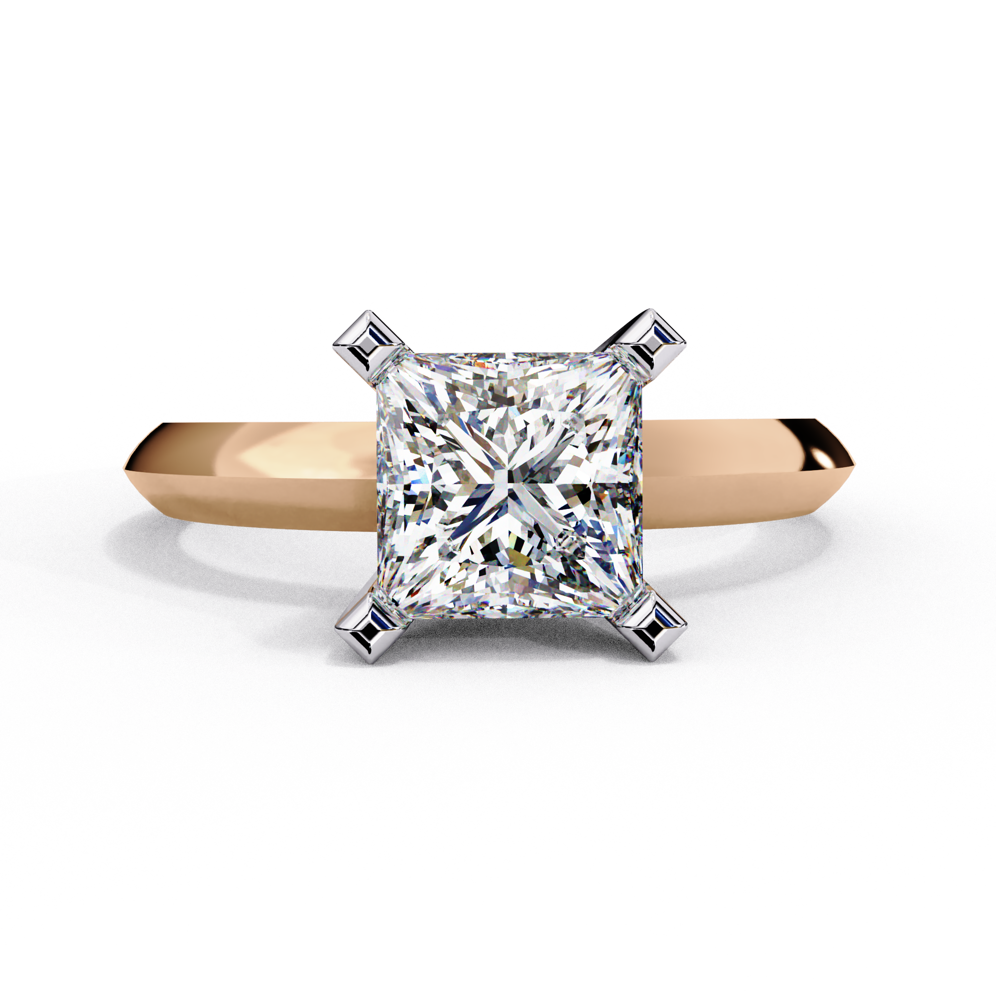 Classic Princess Cut Solitaire Ring