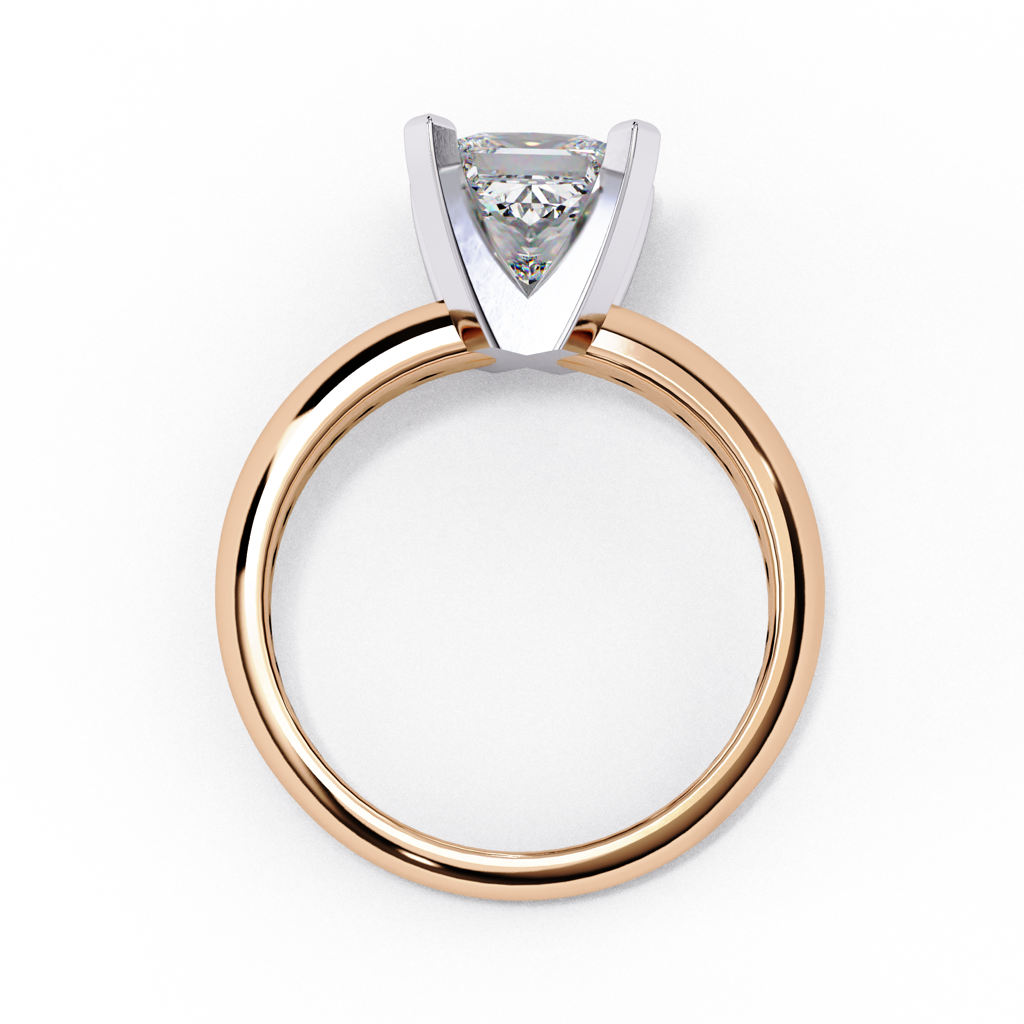 Classic Princess Cut Solitaire Ring
