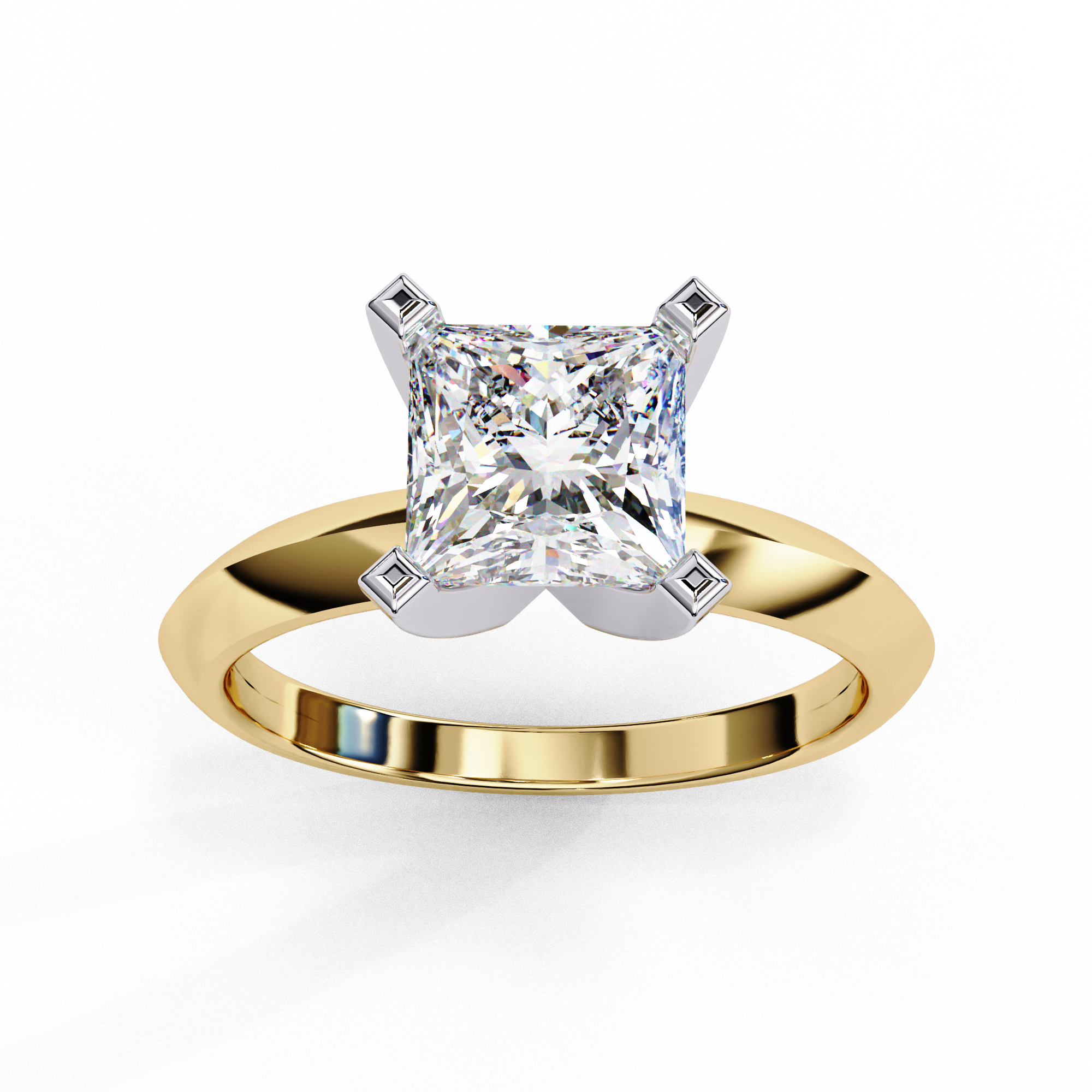 Classic Princess Cut Solitaire Ring