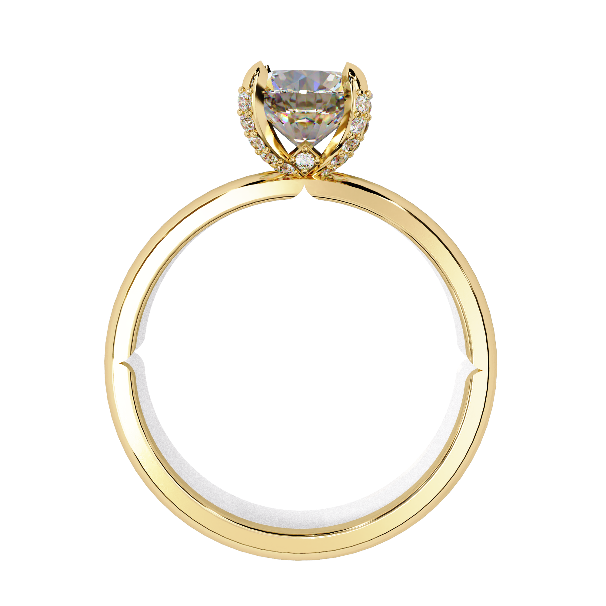 Aura Round Brilliant Solitaire Ring