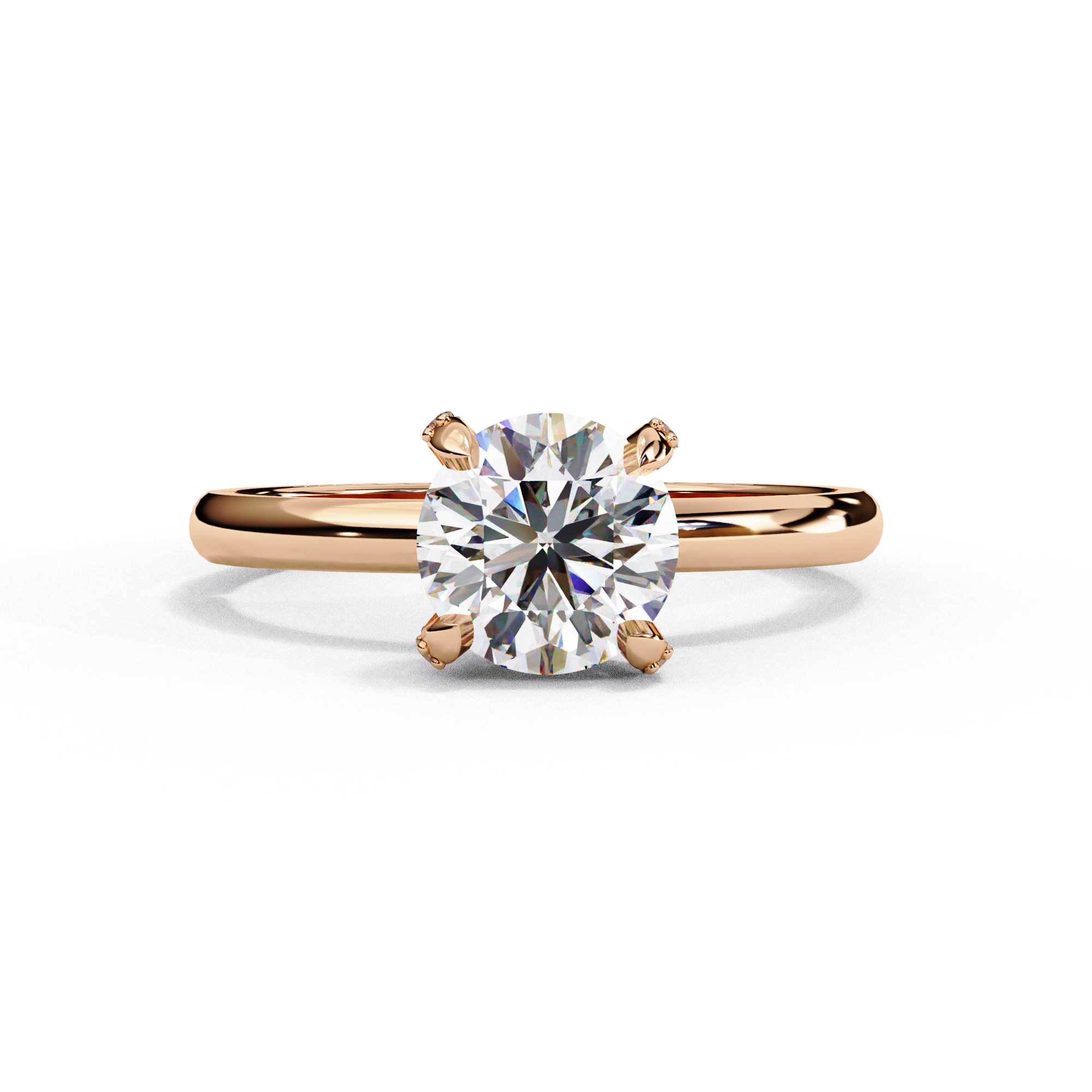 Aura Round Brilliant Solitaire Ring