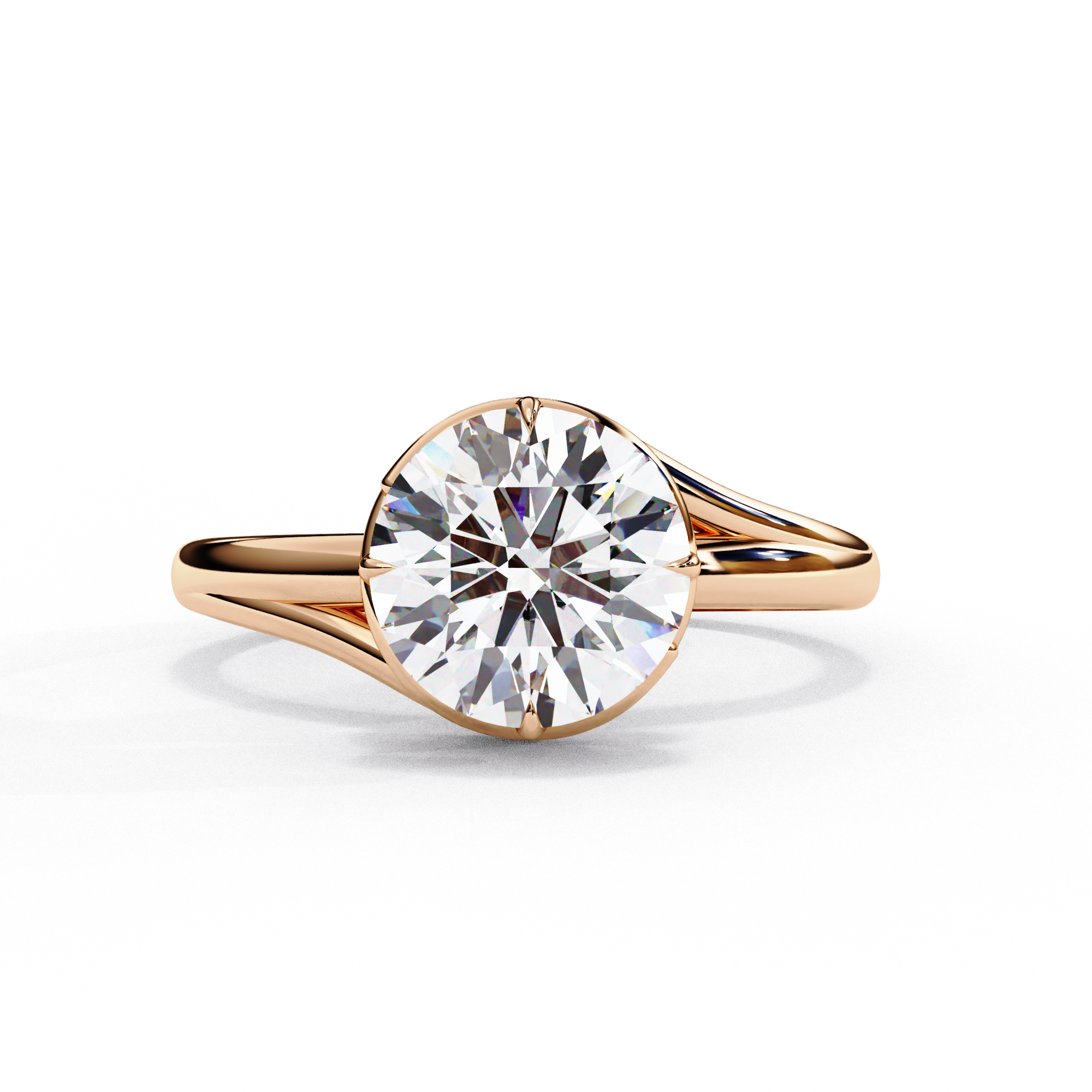 Cosmos Round Brilliant Solitaire Ring