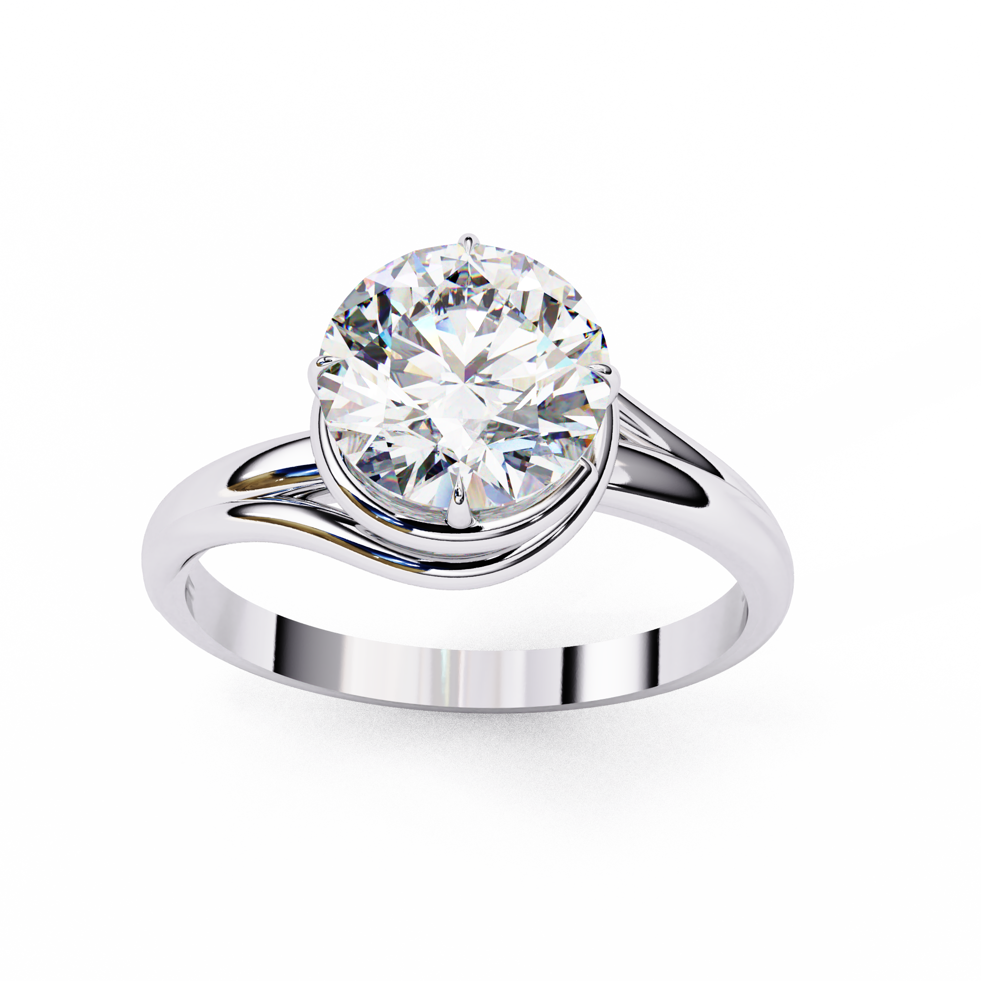 Cosmos Round Brilliant Solitaire Ring