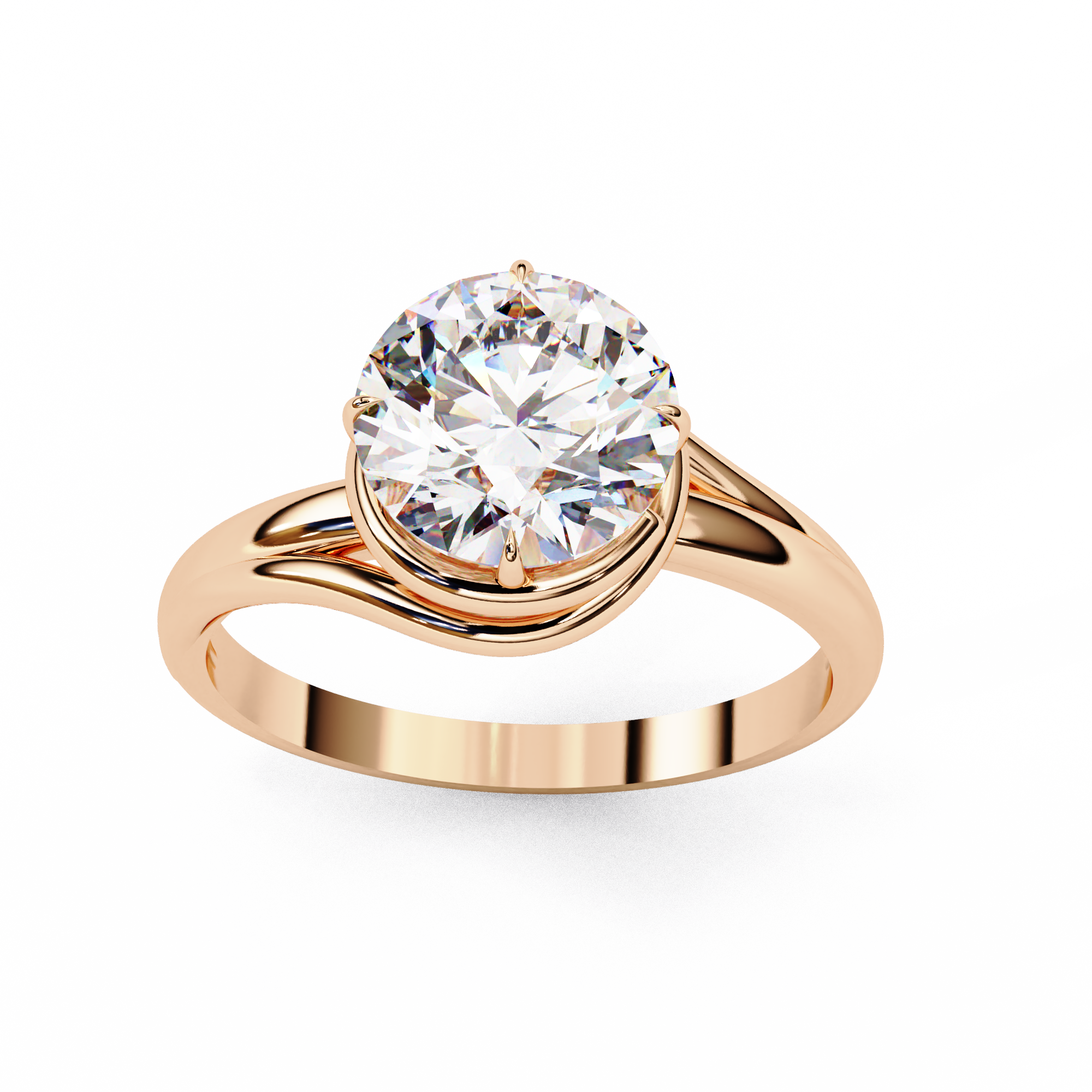 Cosmos Round Brilliant Solitaire Ring
