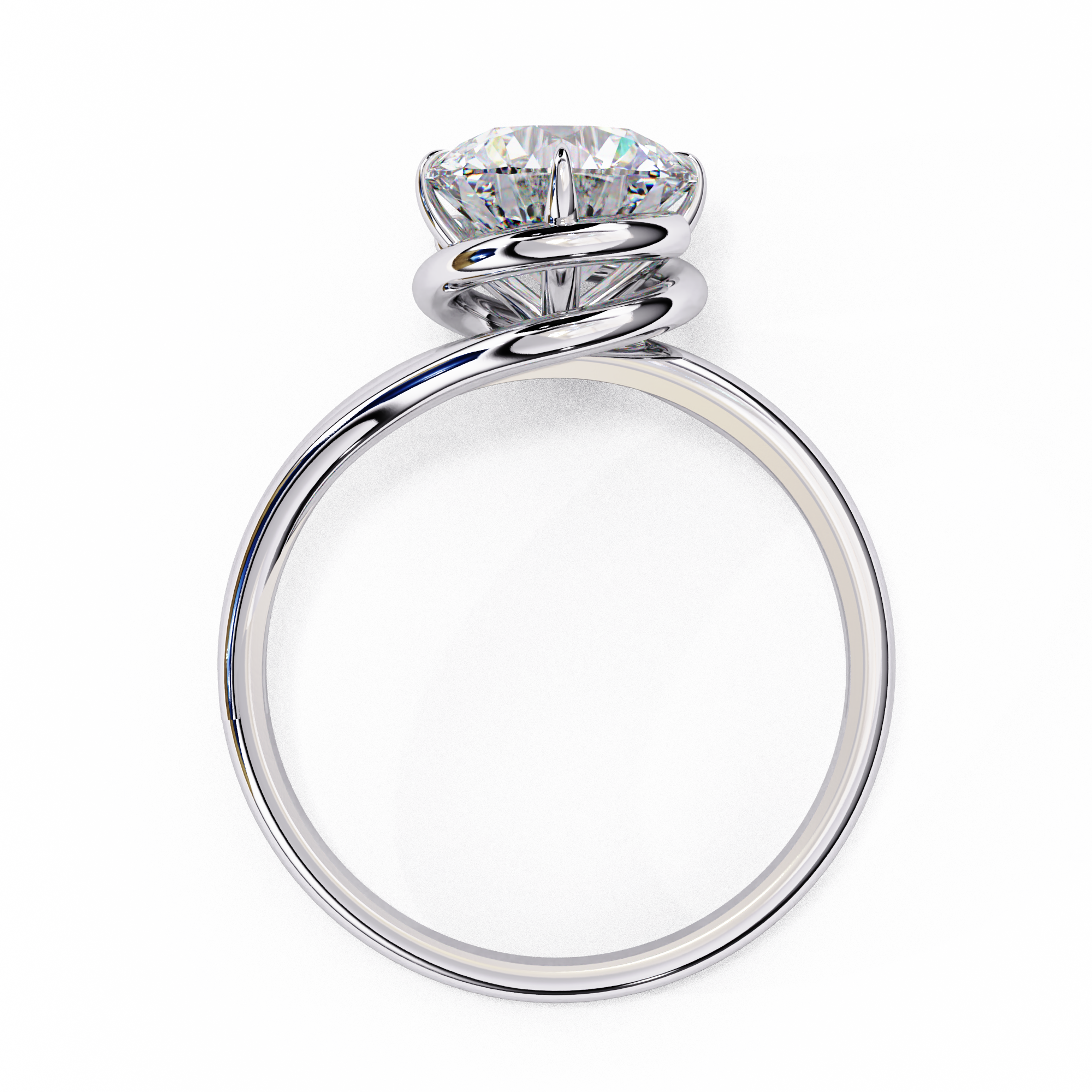 Cosmos Round Brilliant Solitaire Ring