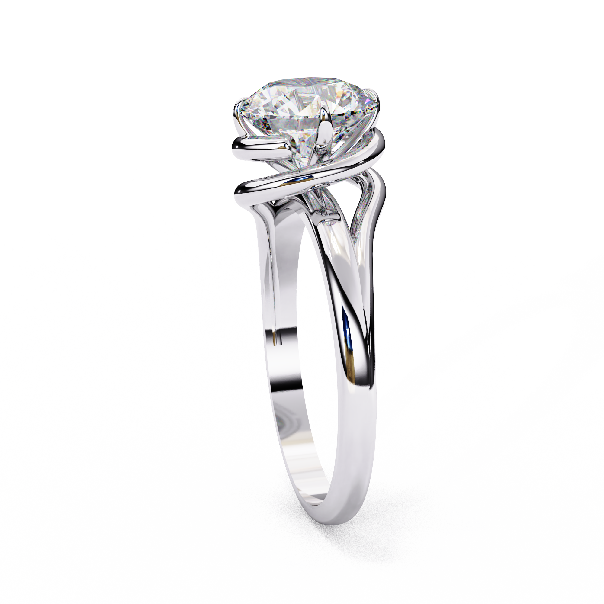 Cosmos Round Brilliant Solitaire Ring