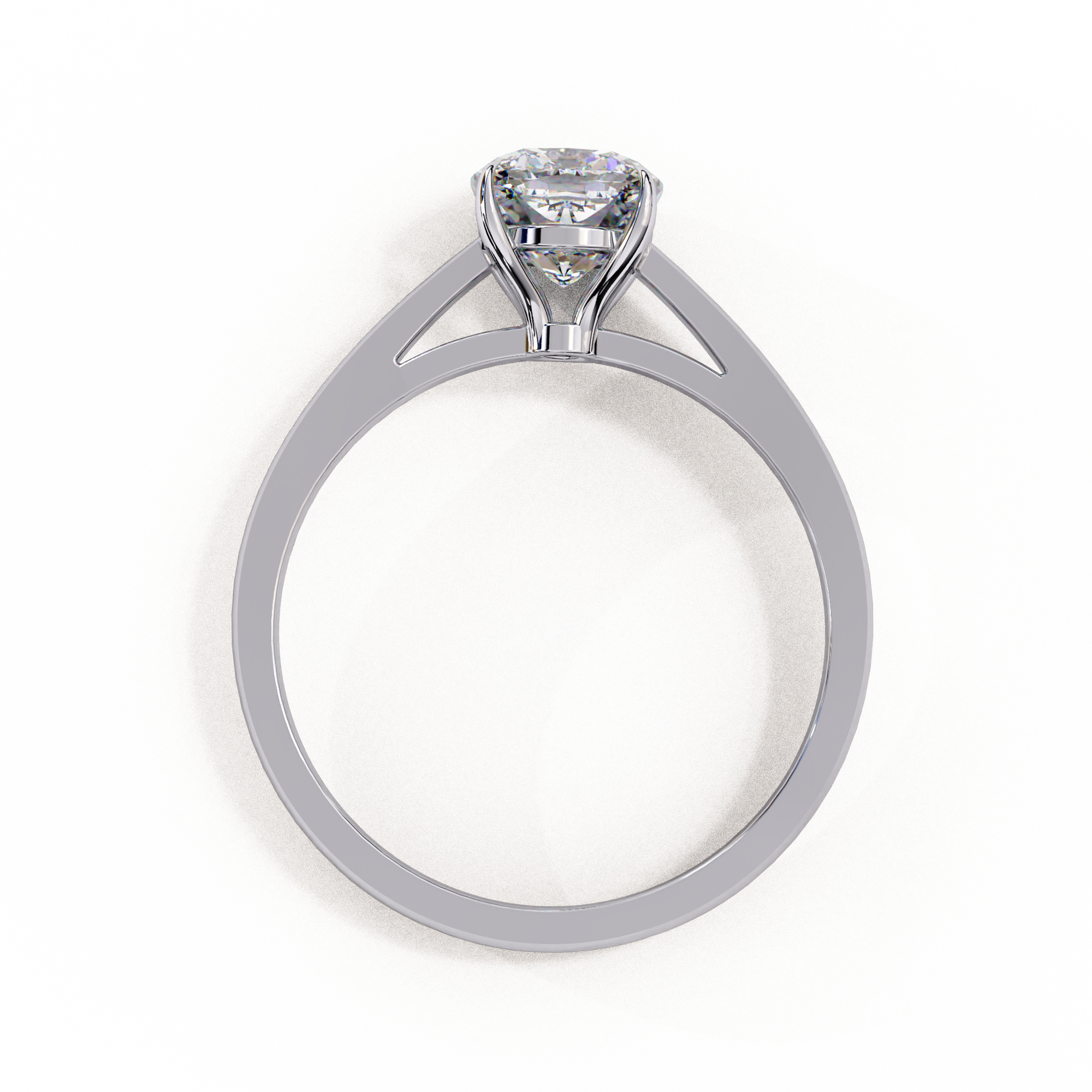 Classic Square Cushion Solitaire Ring