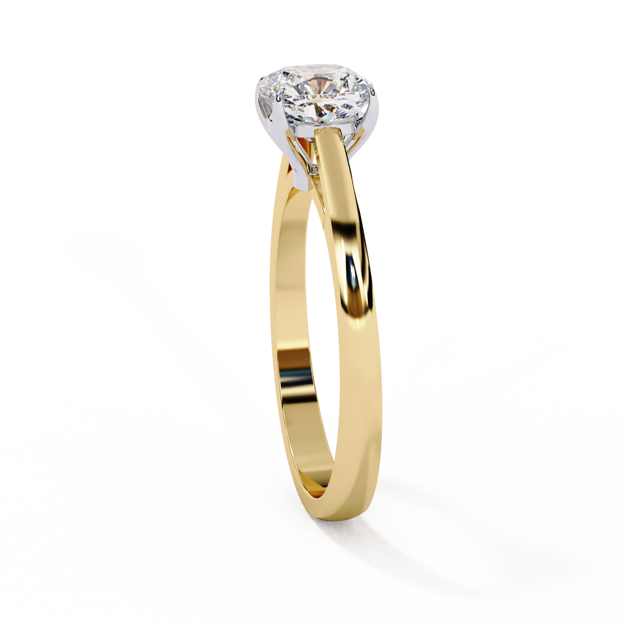 Classic Square Cushion Solitaire Ring