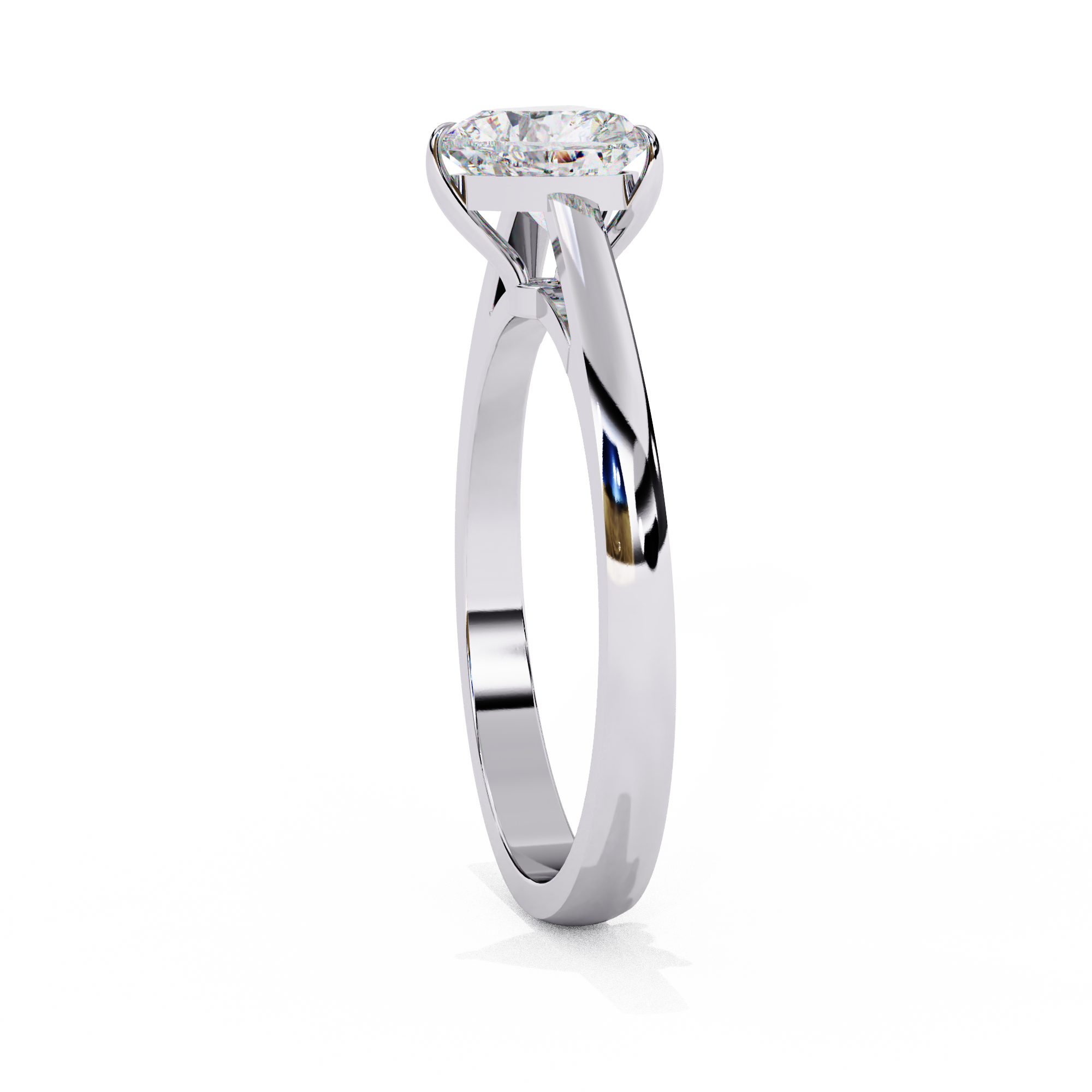 Classic Heart Shape Solitaire Ring