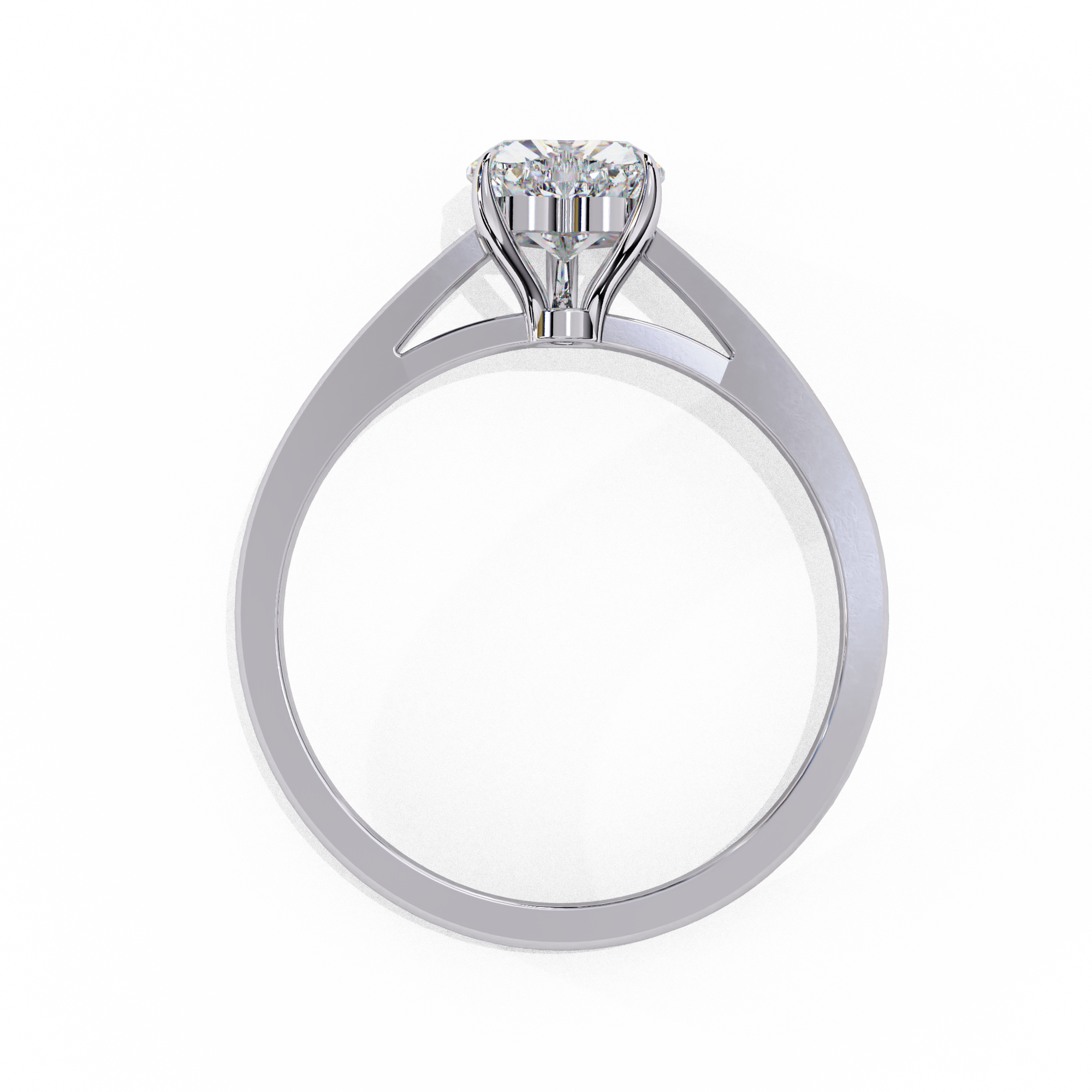 Classic Heart Shape Solitaire Ring