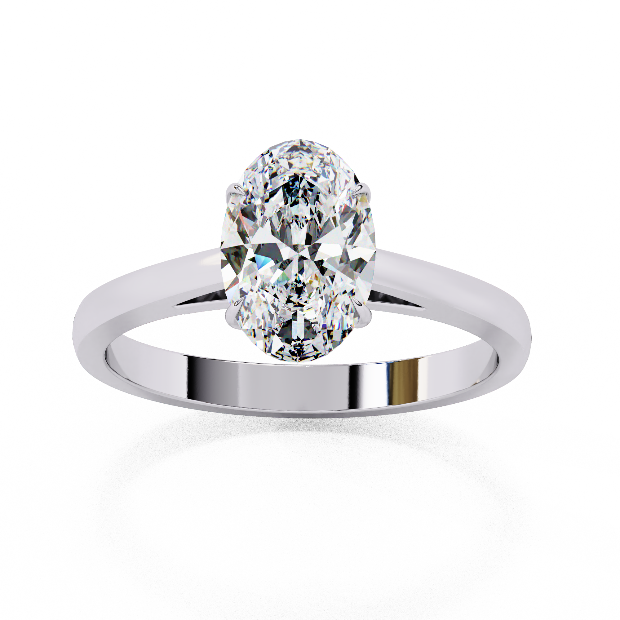 Classic Oval Cut Solitaire Ring