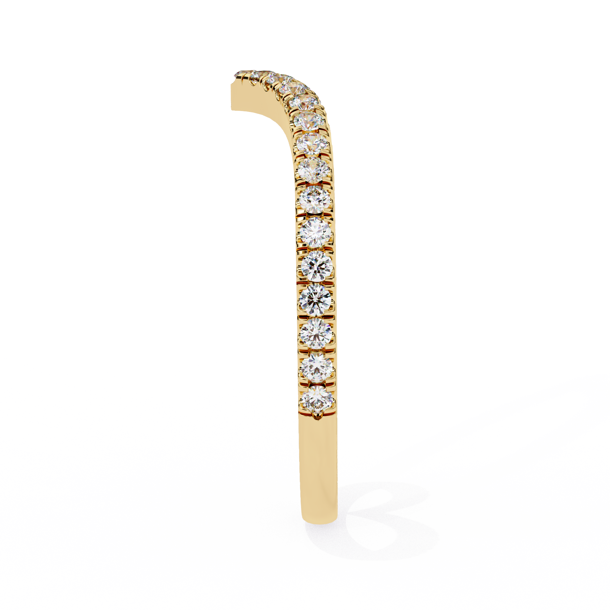Elegant Arc Diamond Ring