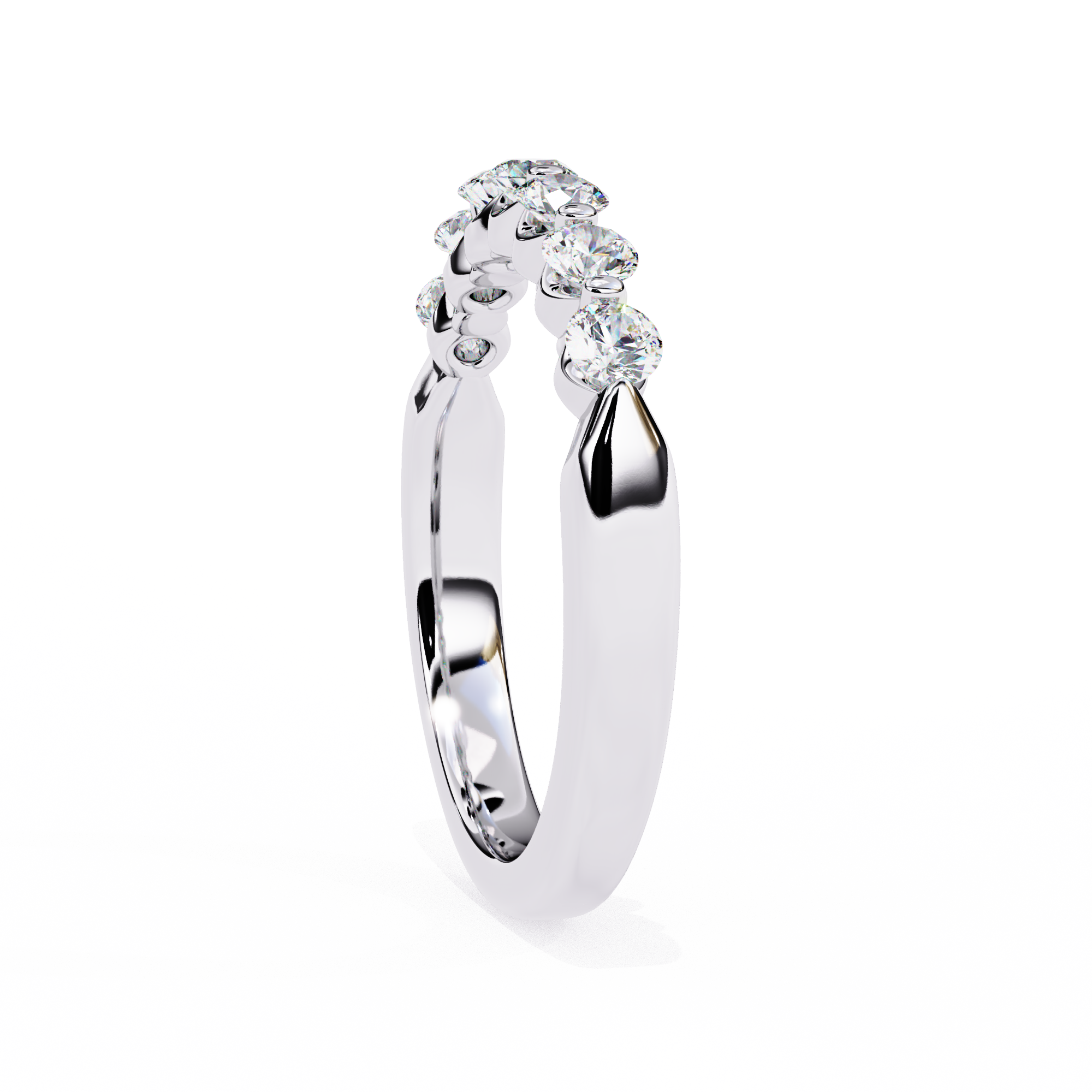 Radiant Round Diamond Ring