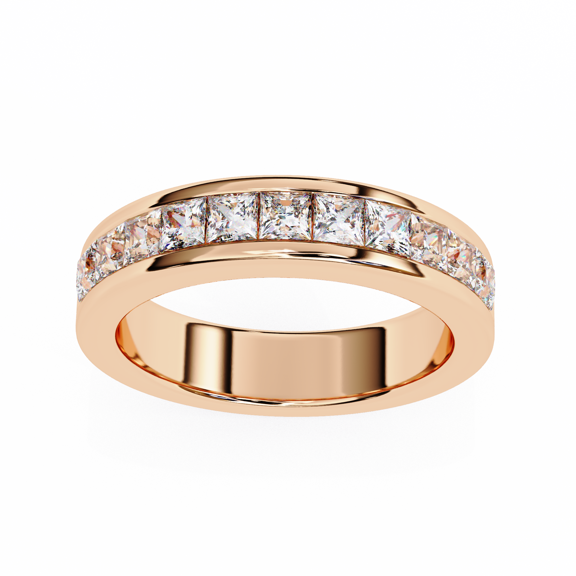 Classic Princess Diamond Pave Band